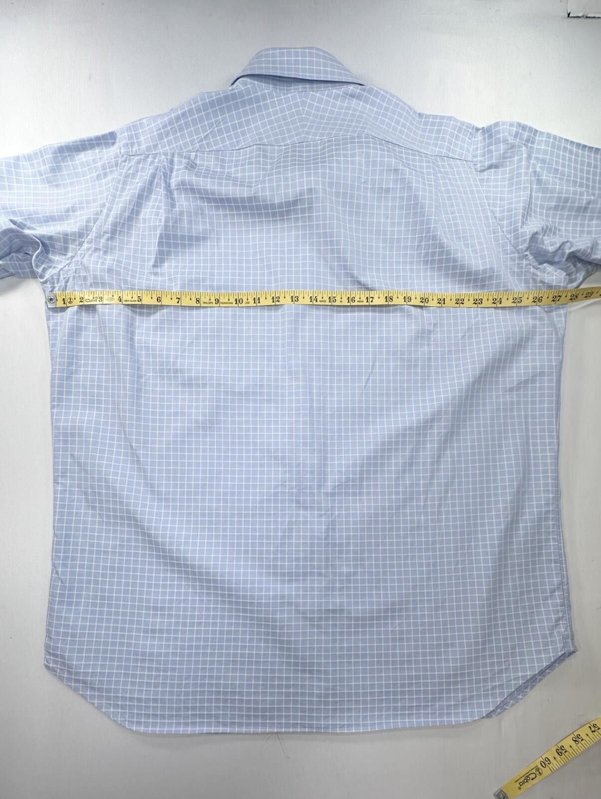 Other Holland Sherry Tailored Check Oxford Button Up Blue Mens XL Size US XL / EU 56 / 4 - 4 Thumbnail