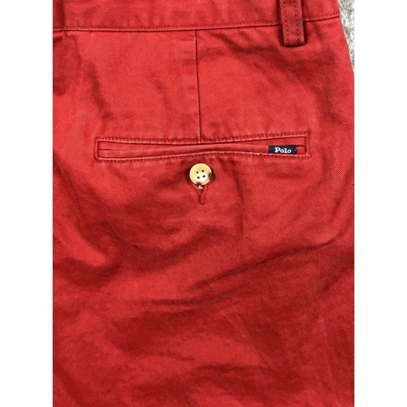 Polo Ralph Lauren Polo Ralph Lauren Pants Men Red Chino Flat Front Twill Casual Size 32x30 Size US XS / EU 42 / 0 - 7 Thumbnail
