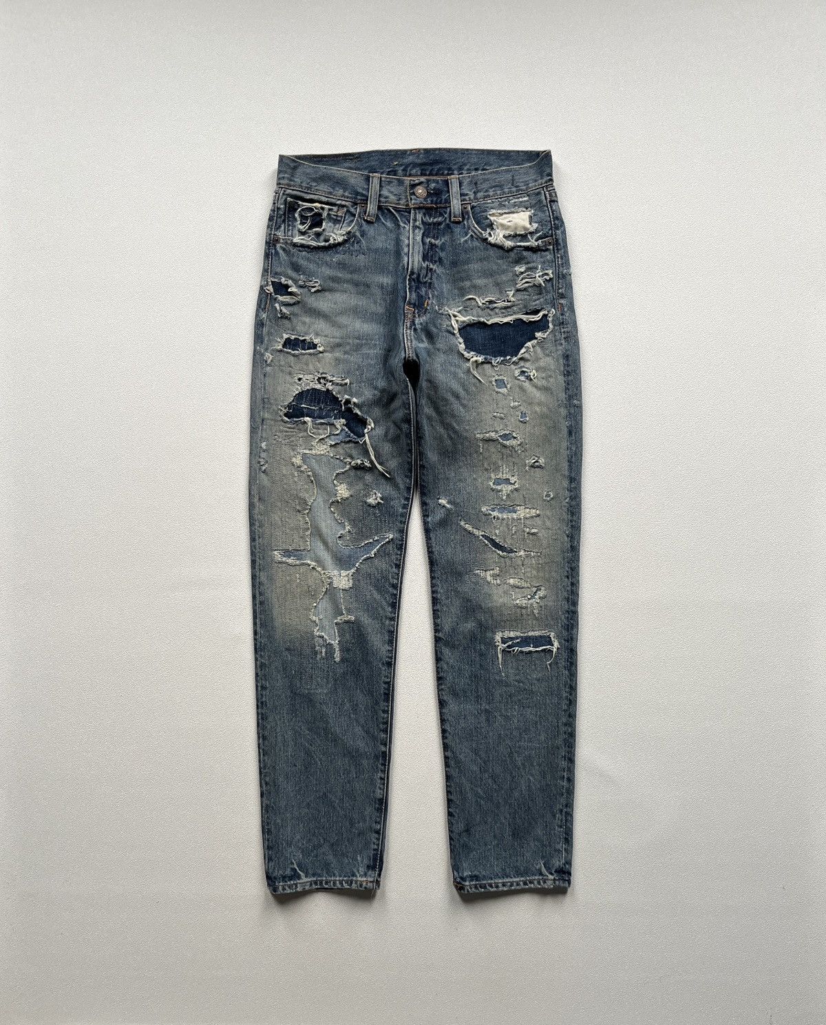 Denim & Supply Ralph Lauren Denim & Supply Ralph Lauren Distressed High Rise Boyfriend Size 27" / US 4 / IT 40 - 1 Thumbnail