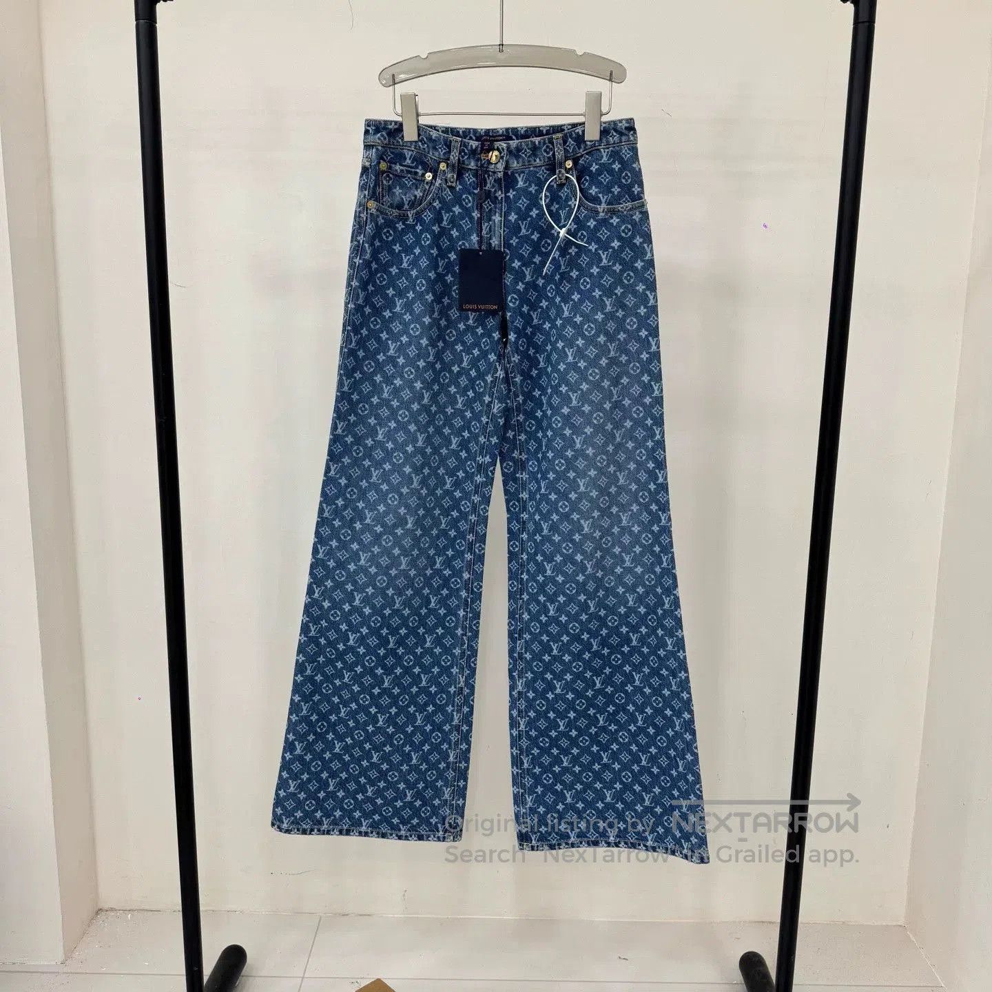 Louis Vuitton Louis Vuitton Blue Monogram Jeans. Size US 38 / EU 54 - 1 Thumbnail