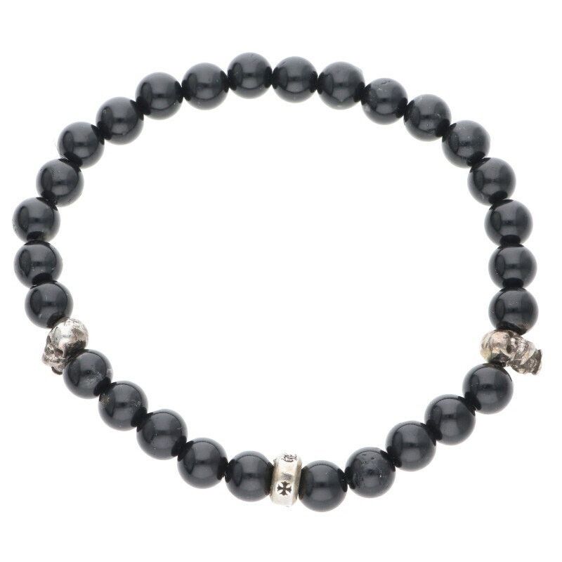 Chrome Hearts Chrome Hearts Black Bead Bracelet FOTI Delfino Size ONE SIZE - 1 Thumbnail
