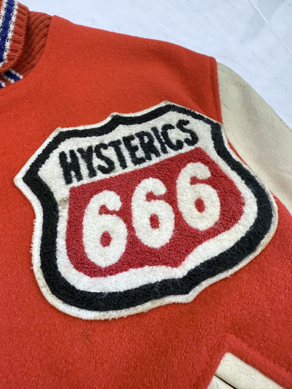 Hysteric Glamour 💥RARE💥90s HYSTERIC GLAMOUR 666 Varsity Letterman USA🇺🇸 Jacket Size US M / EU 48-50 / 2 - 6 Thumbnail