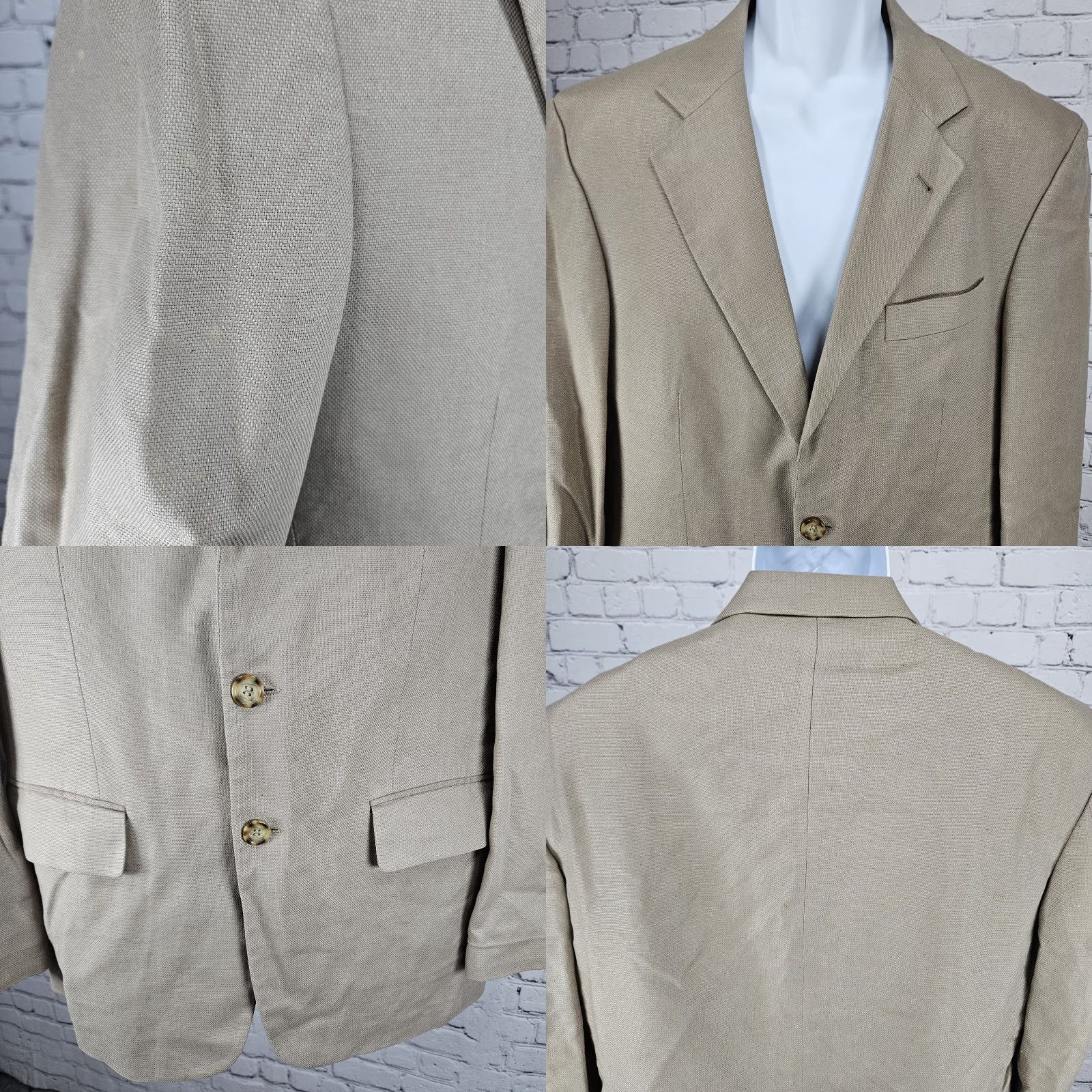 Oscar De La Renta VINTAGE Oscar de la Renta Sport Coat 2 Button Ventless Notch Brown Silk Men 40S Size US XXS / EU 40 - 8 Thumbnail