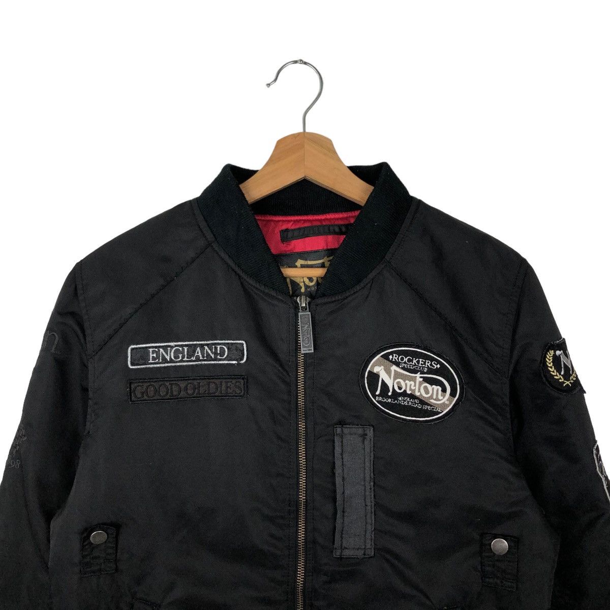 Japanese Brand 🔥90s VINTAGE SOFT LEATHER BOMBER JACKET NOTRON RACING STYLE Size US M / EU 48-50 / 2 - 2 Thumbnail