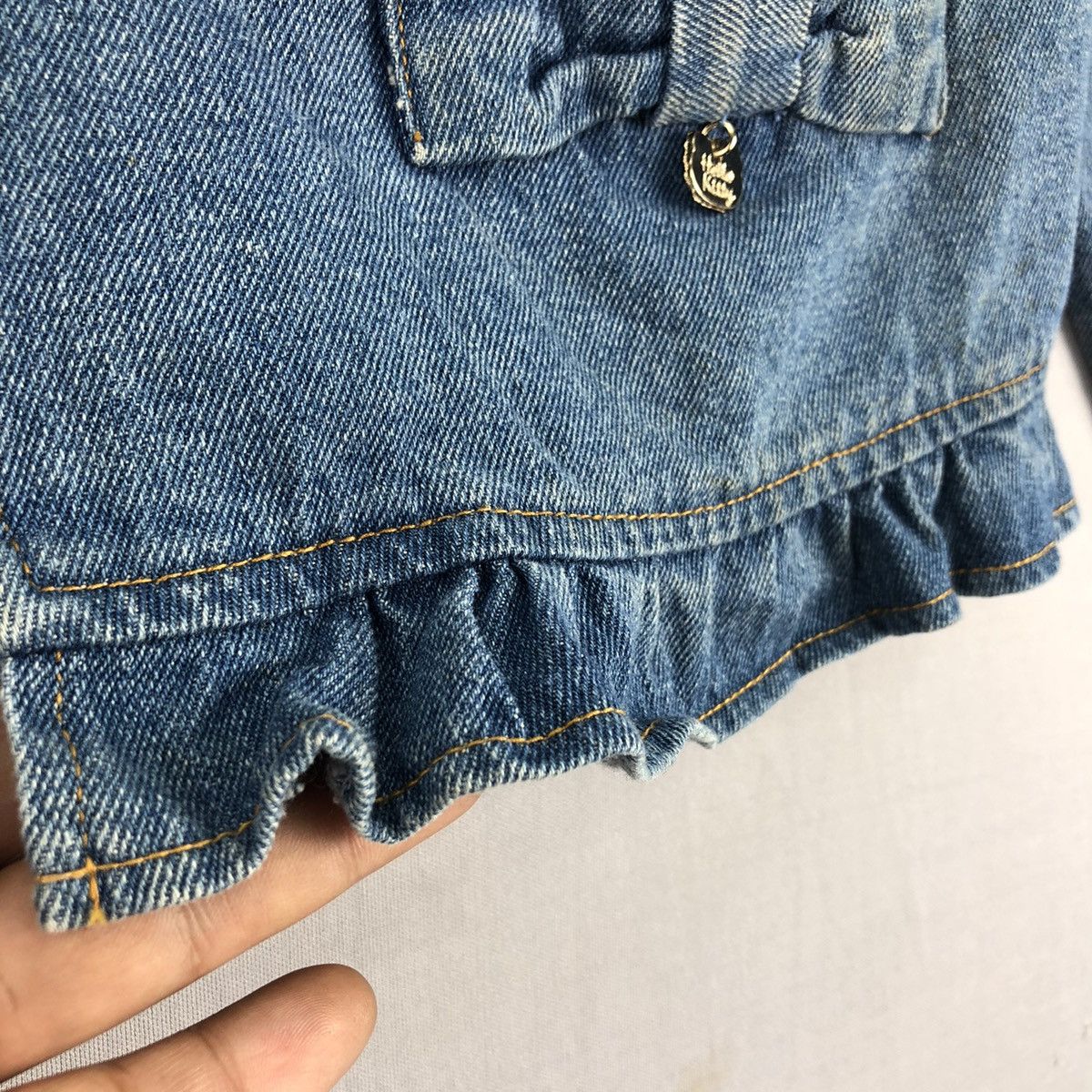 Anime 2015 Hello Kitty x Sorridere Women Denim Jacket Zipper Size XS / US 0-2 / IT 36-38 - 12 Thumbnail