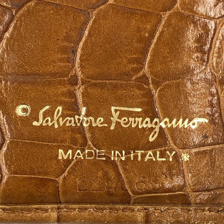 Salvatore Ferragamo Ferragamo Crodocile Wallet Size ONE SIZE - 6 Thumbnail