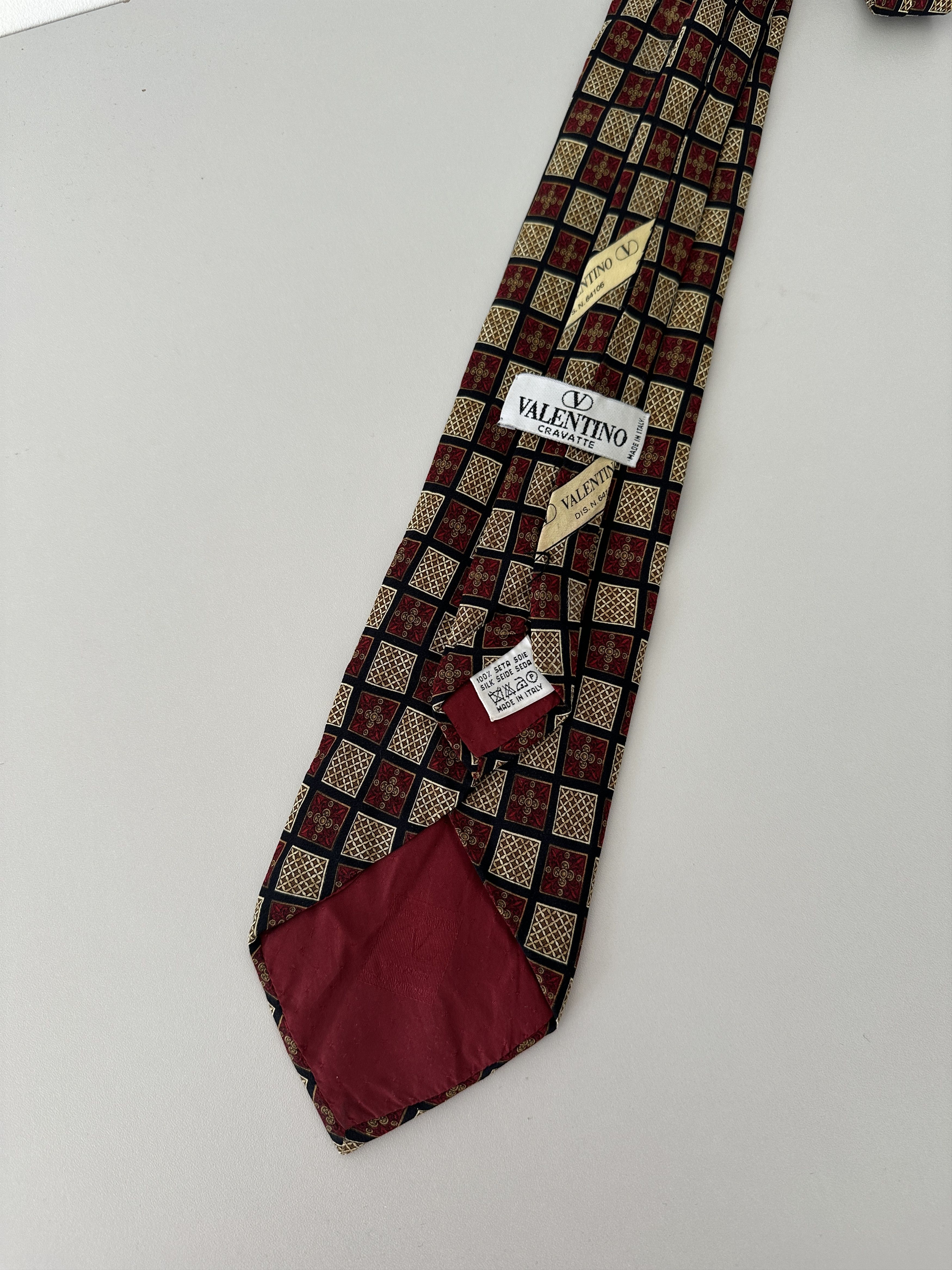 Valentino × Vintage Vintage Valentino Silk Tie Size ONE SIZE - 4 Thumbnail