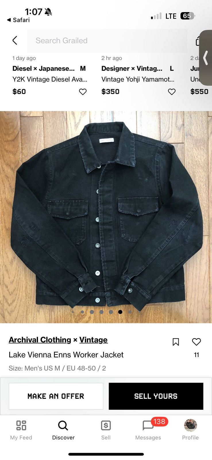 Other Lake Vienna Enns Worker Jacket Size US M / EU 48-50 / 2 - 7 Thumbnail