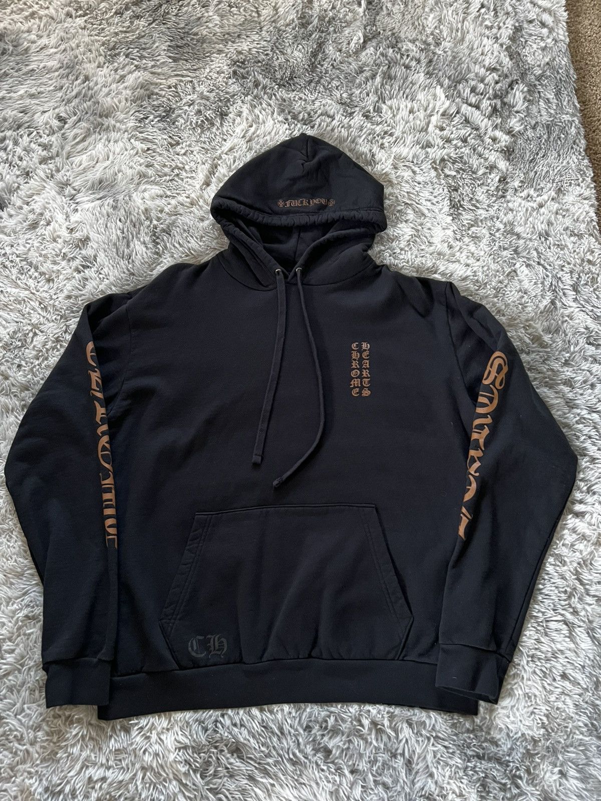 Chrome Hearts Vertical Hoodie “Bronze”