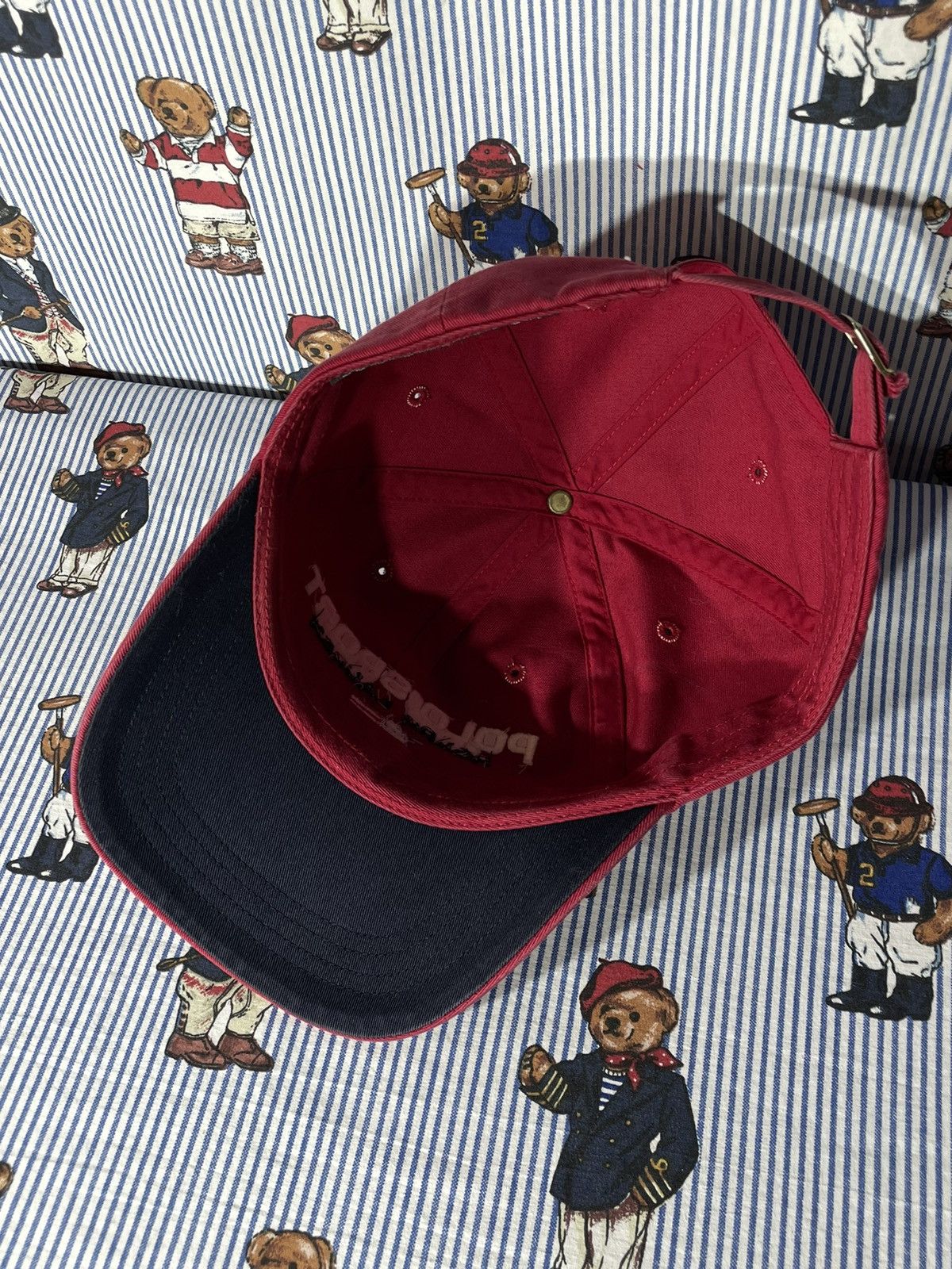 Polo Ralph Lauren × RRL Ralph Lauren × Ralph Lauren Cap Polo Sport Spell Out OG Vintage 1992 Size ONE SIZE - 9 Thumbnail