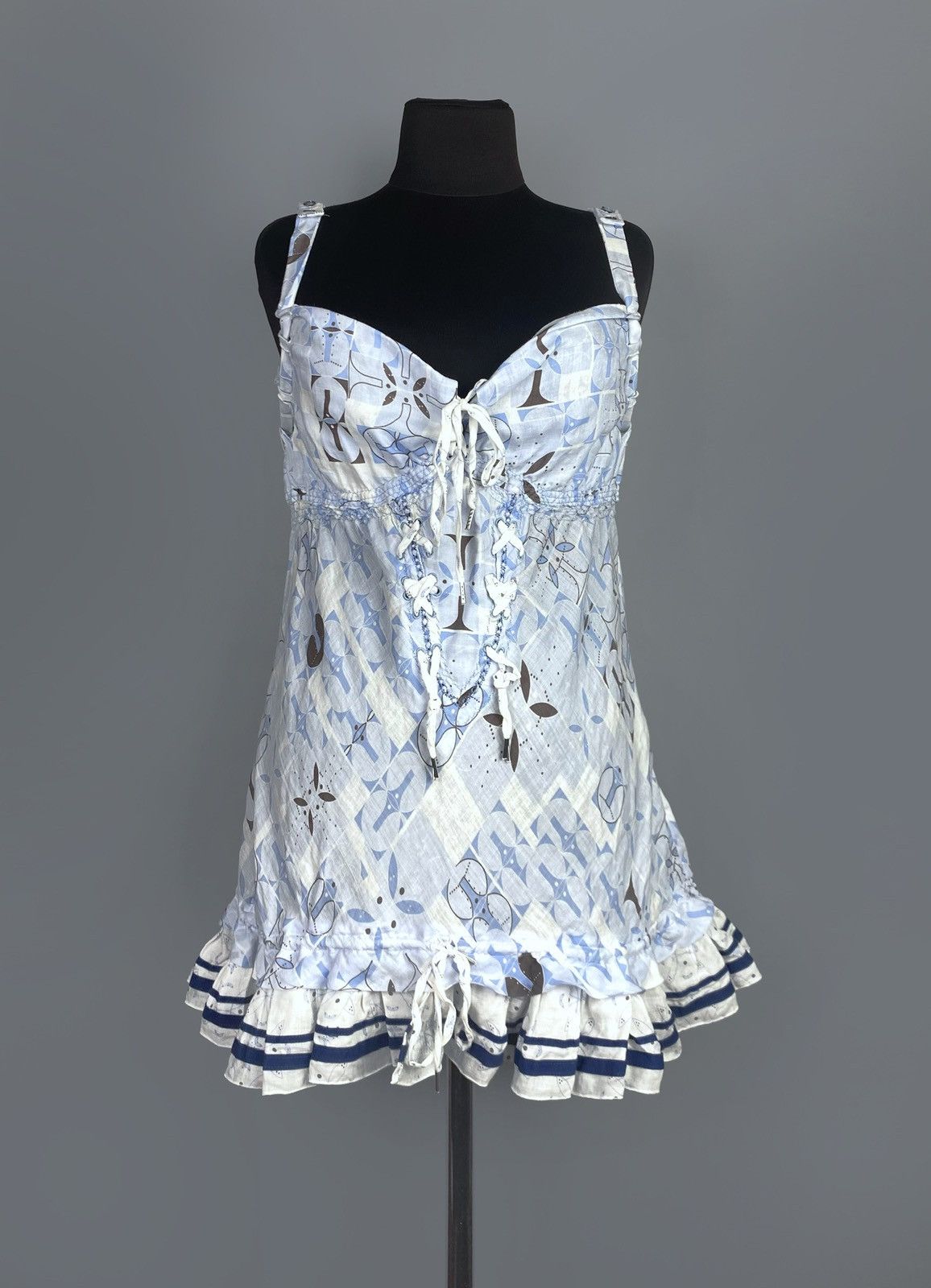 Marithe + Francois Girbaud Le Jean De Marithé + François Girbaud Geometric Mini Dress M Size M / US 6-8 / IT 42-44 - 6 Thumbnail