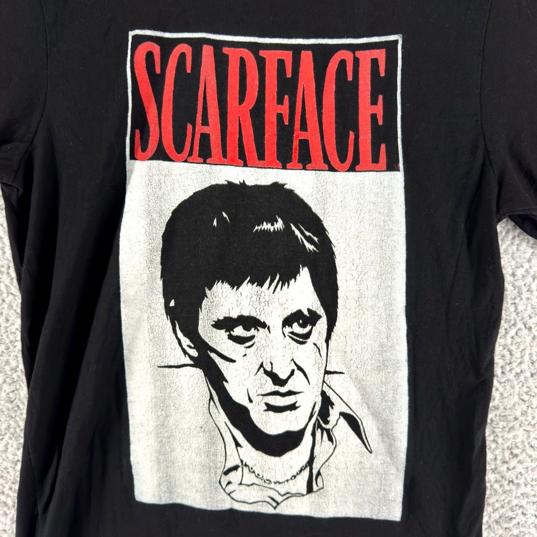 Vintage VINTAGE Scarface Tony Montana Universal City Studios T Shirt Mens Size M Black Crew Neck Short Sleeve Graphic Print 80s 90s Size US M / EU 48-50 / 2 - 2 Thumbnail