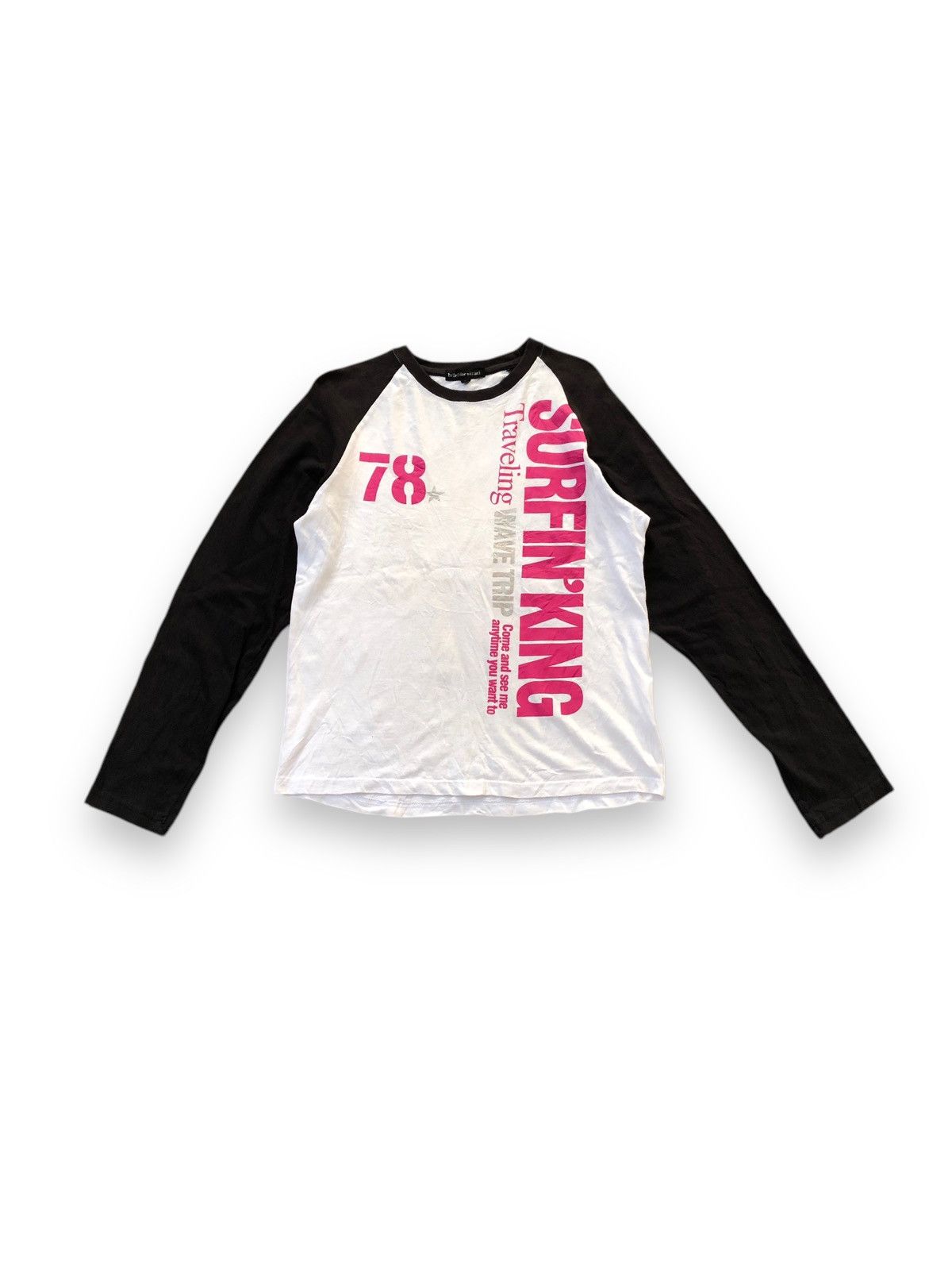Japanese Brand Defective Struct Raglan Long Sleeve Surfing Long Board Y2K Size L / US 10 / IT 46 - 1 Thumbnail