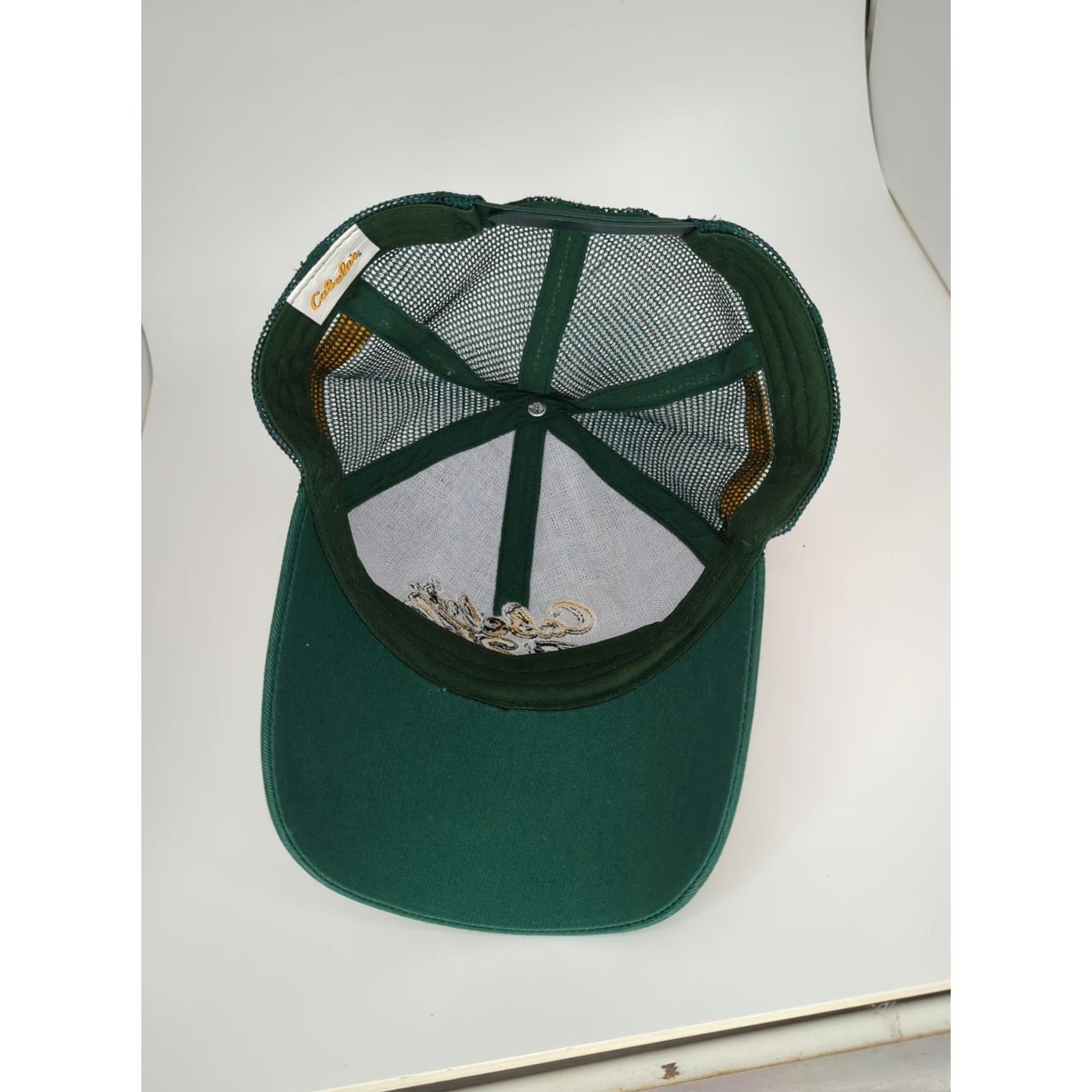 Vintage VINTAGE Cabela's 250 Embroidered Racing Snapback Hat Green Yellow Cap/Trucker Style Mens Adjustable Baseball Cap Size ONE SIZE - 7 Thumbnail