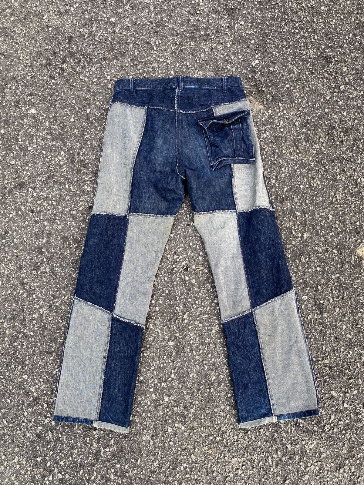 If Six Was Nine × Japanese Brand Unconscious Brothers Patchwork Design Denim Size US 31 - 2 Thumbnail