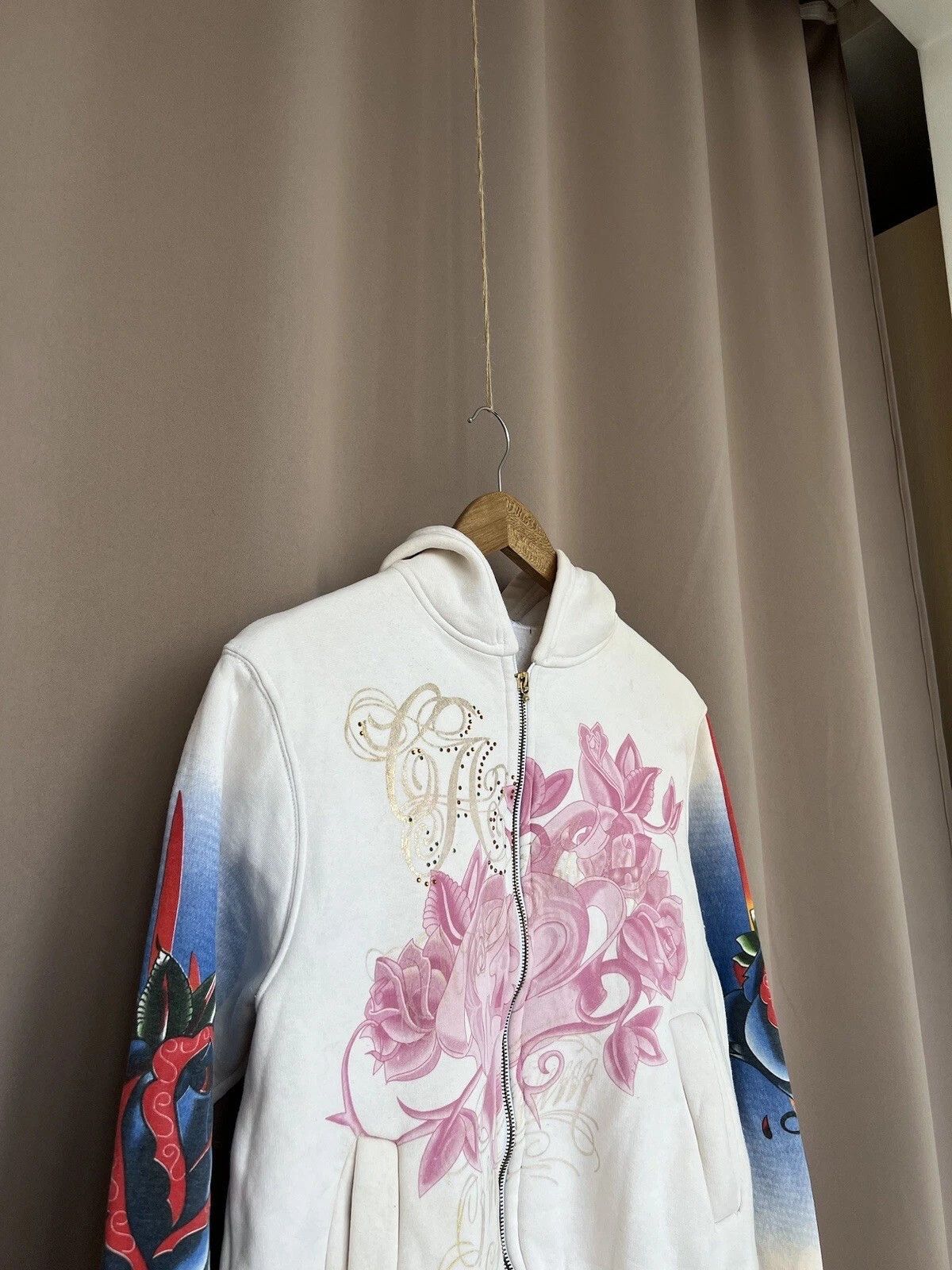 Christian Audigier Christian Audigier Zip Up Hoodie Womens Size M Los Angeles Size M / US 6-8 / IT 42-44 - 3 Thumbnail