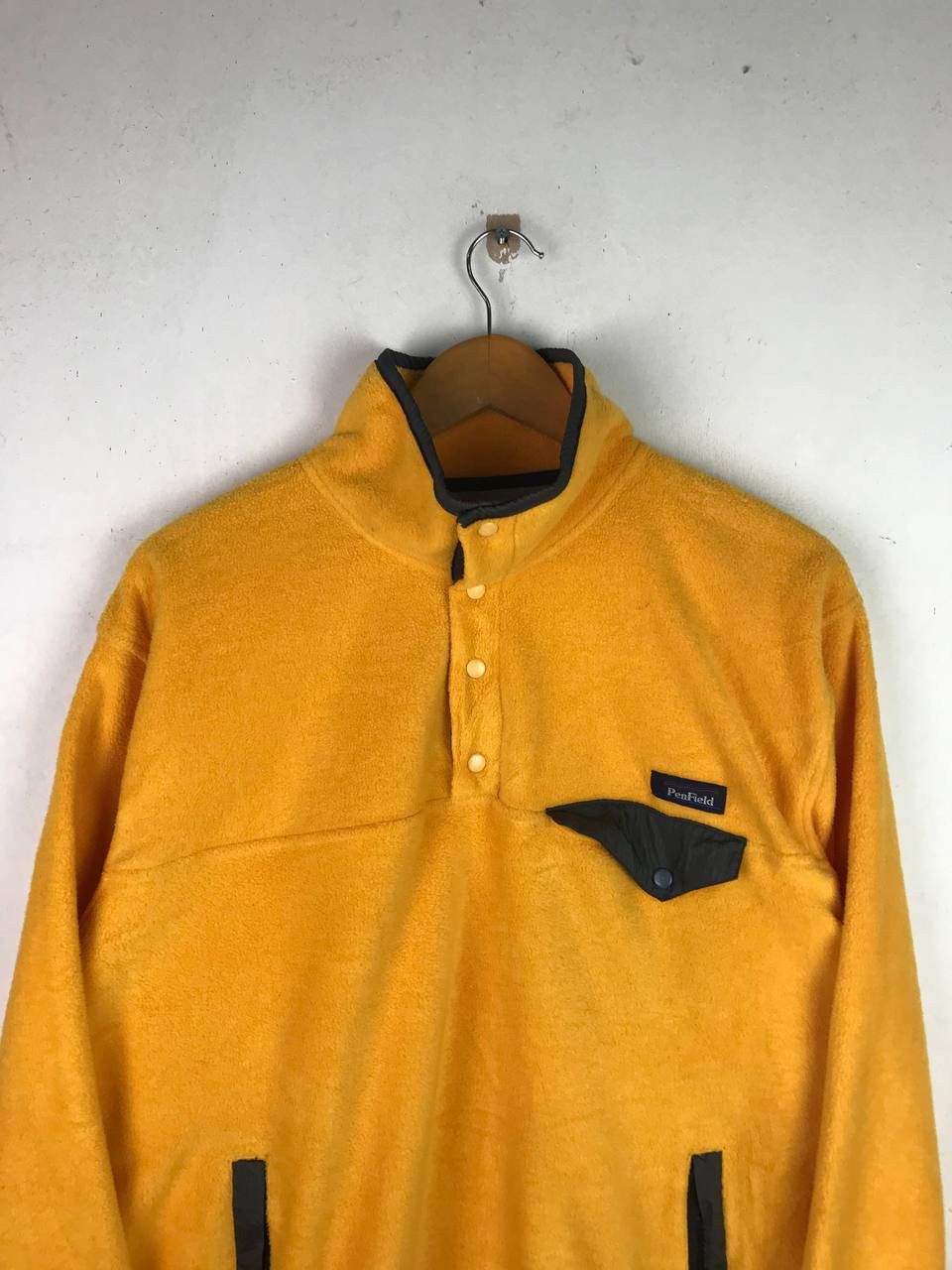 Aran Isles Knitwear × Penfield × Vintage Vintage Penfield Half Button Rare Design Fleece Size US M / EU 48-50 / 2 - 3 Thumbnail