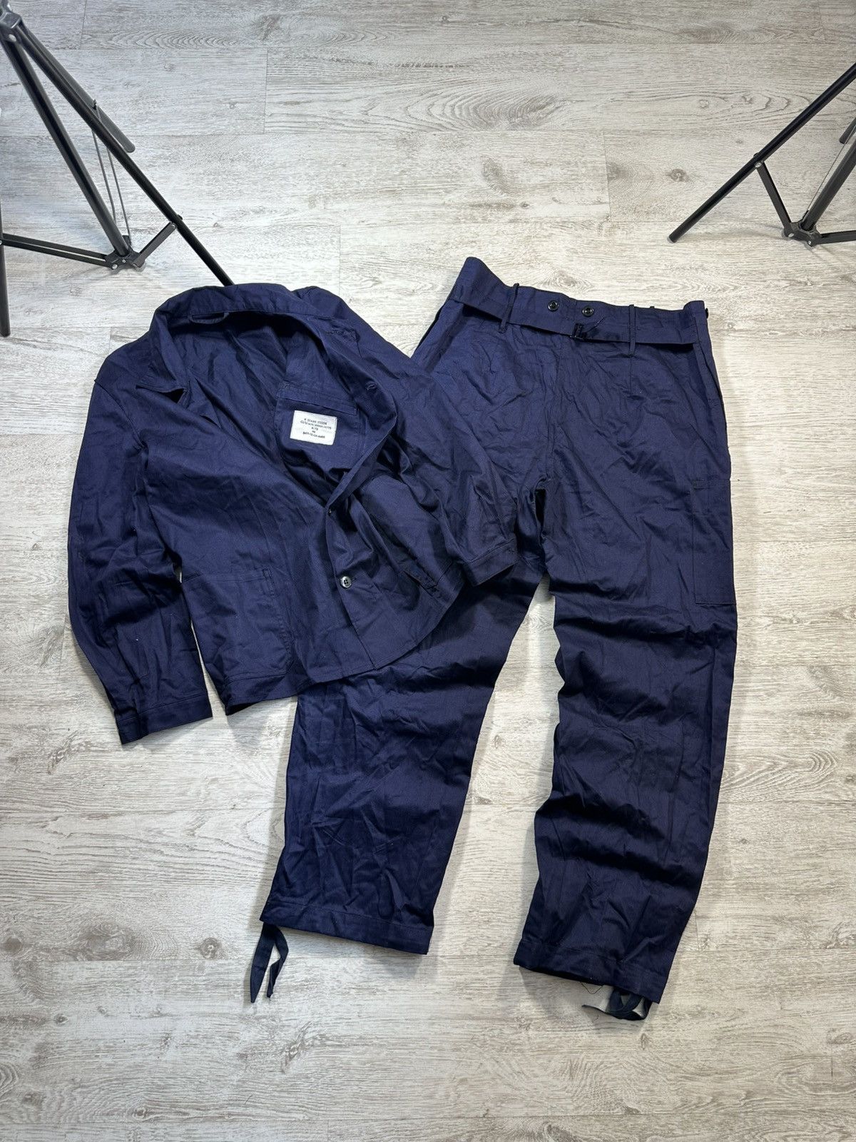 Other Vintage 1970s German Chore Ligtweight Work Suit Pants&Jacket Size US M / EU 48-50 / 2 - 1 Thumbnail