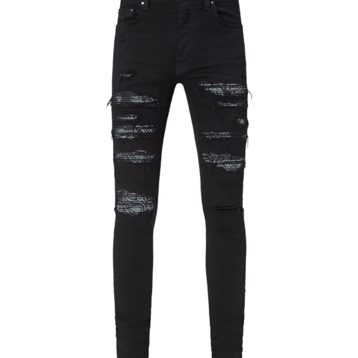 Amiri Amiri Bandana Thrasher Jeans Black | Grailed