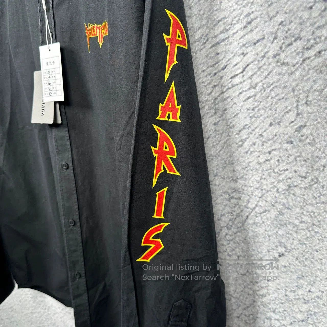 Balenciaga balenciaga lightning logo long sleeve shirt. Size US M / EU 48-50 / 2 - 3 Thumbnail