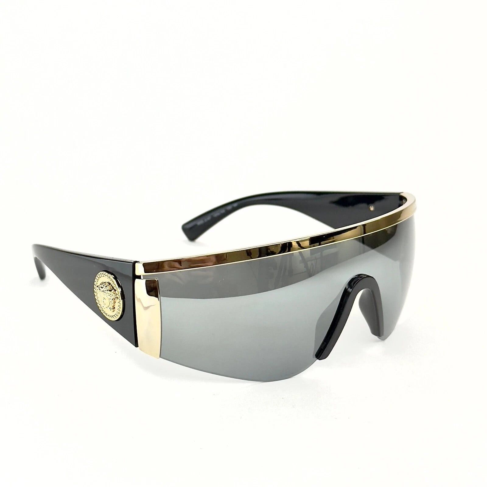 Versace VERSACE 2197 TRIBUTE SHIELD Black VE2197 Unisex Sunglasses Size ONE SIZE - 5 Thumbnail