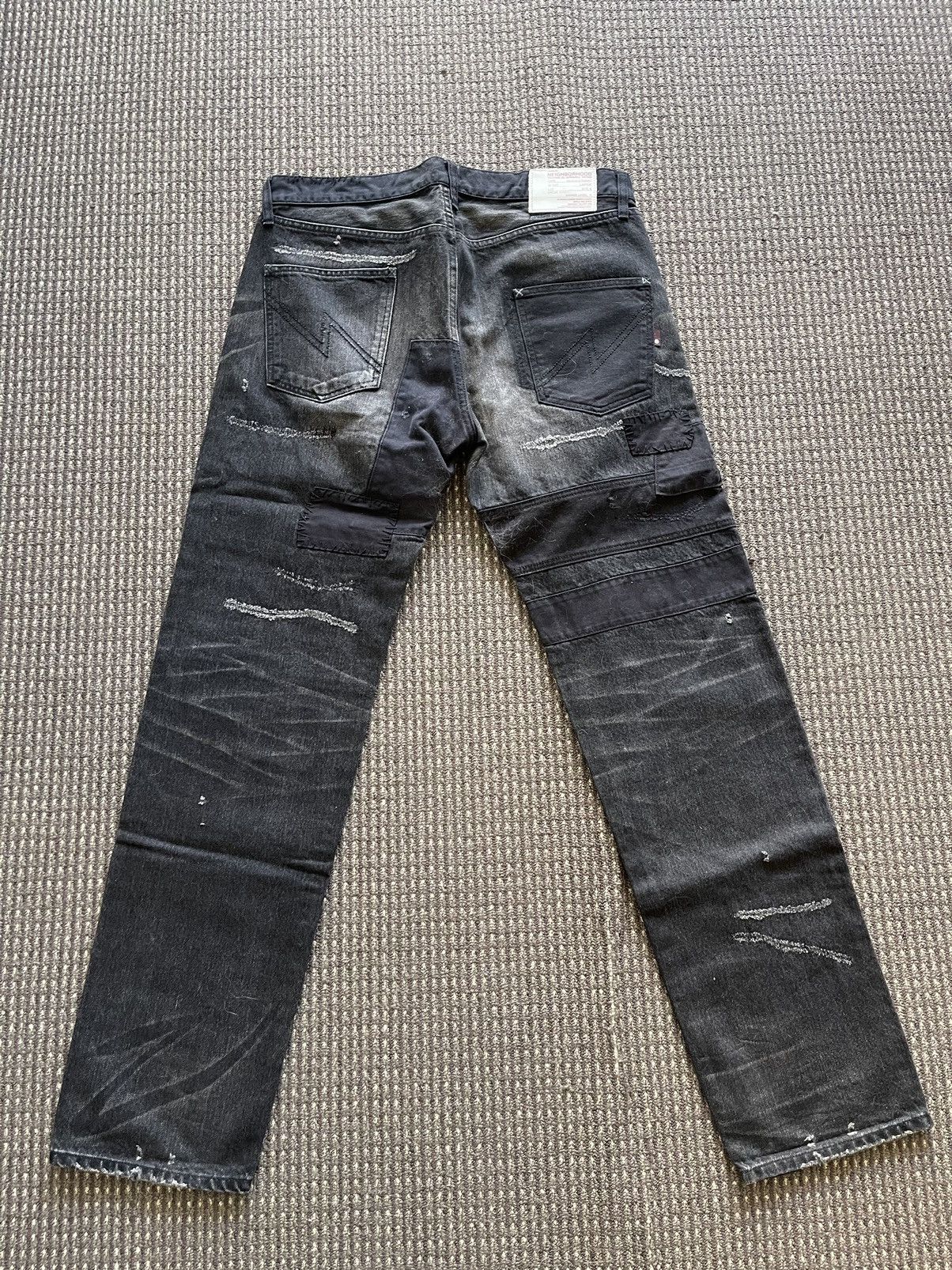 Neighborhood 2007 NBHD Black Icon Patch Jeans Size US 34 / EU 50 - 2 Thumbnail