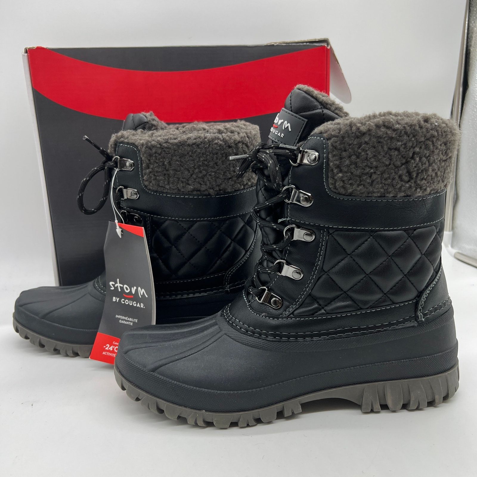 Other Cougar Waterproof Winter Boots Size 10 Black Quilt Carlisle Size US 10 / IT 40 - 7 Thumbnail