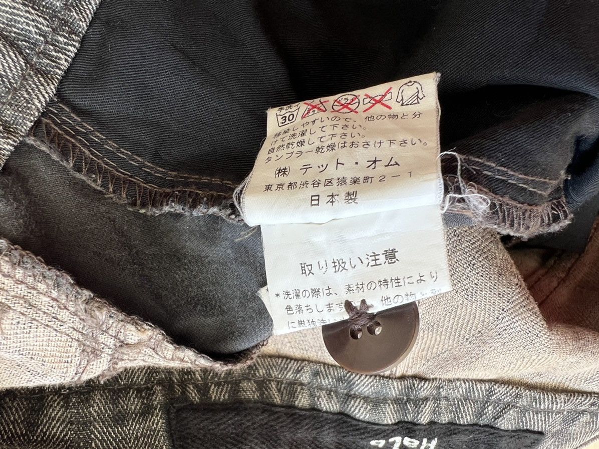 Kiminori Morishita Vintage Halb Japan Faded Border Stripe HBT Hem Flare Pant Size US 31 - 24 Thumbnail
