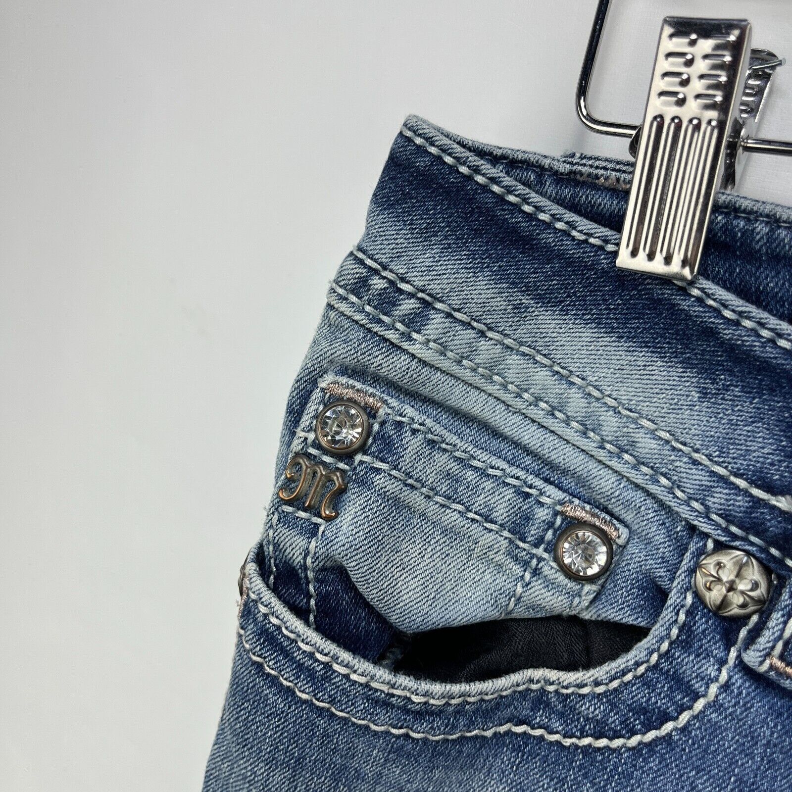 Miss Me × Vintage Vintage Y2K Miss Me Jeans Mid Rise Boot Flare Size 30 x 34 Size 30" / US 8 / IT 44 - 13 Thumbnail