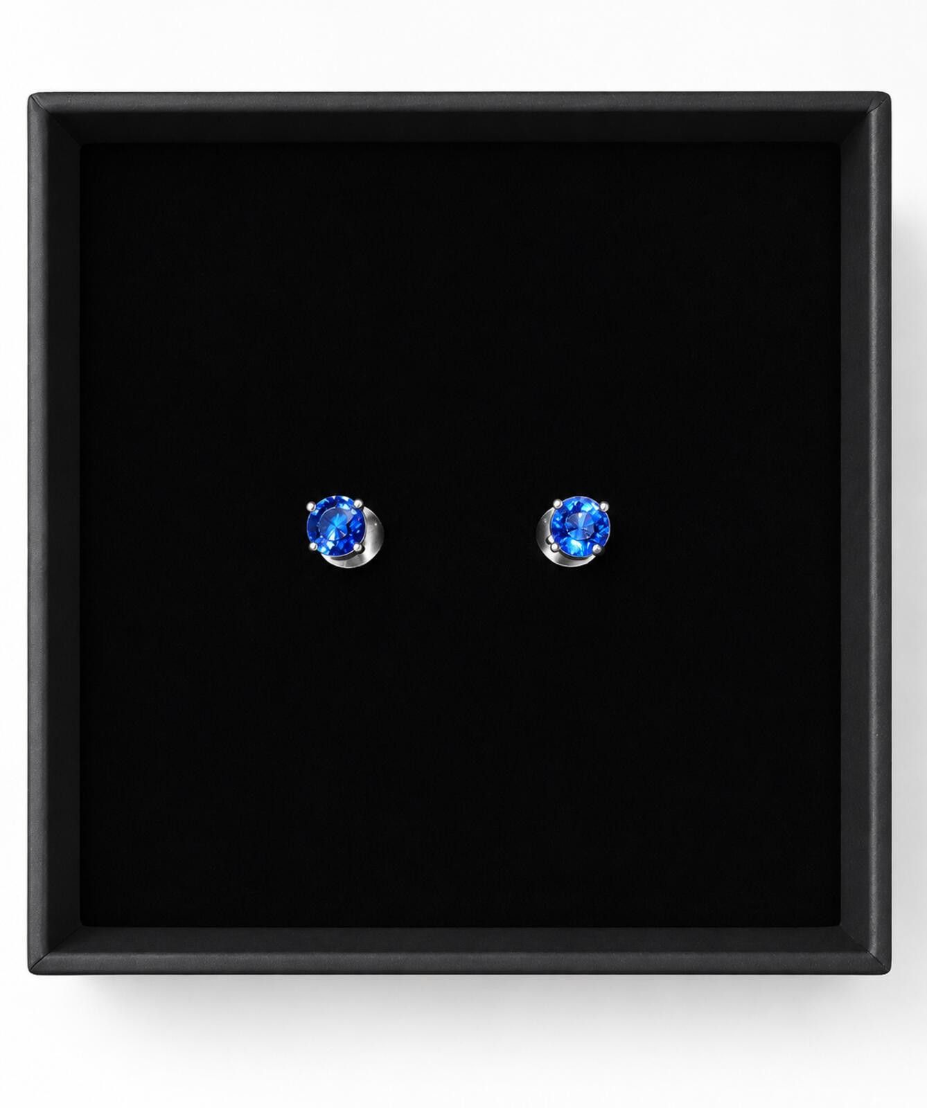Other AAA Natural Kashmir Kyanite Stud Earrings 0.7ct 6mm Size ONE SIZE - 5 Thumbnail
