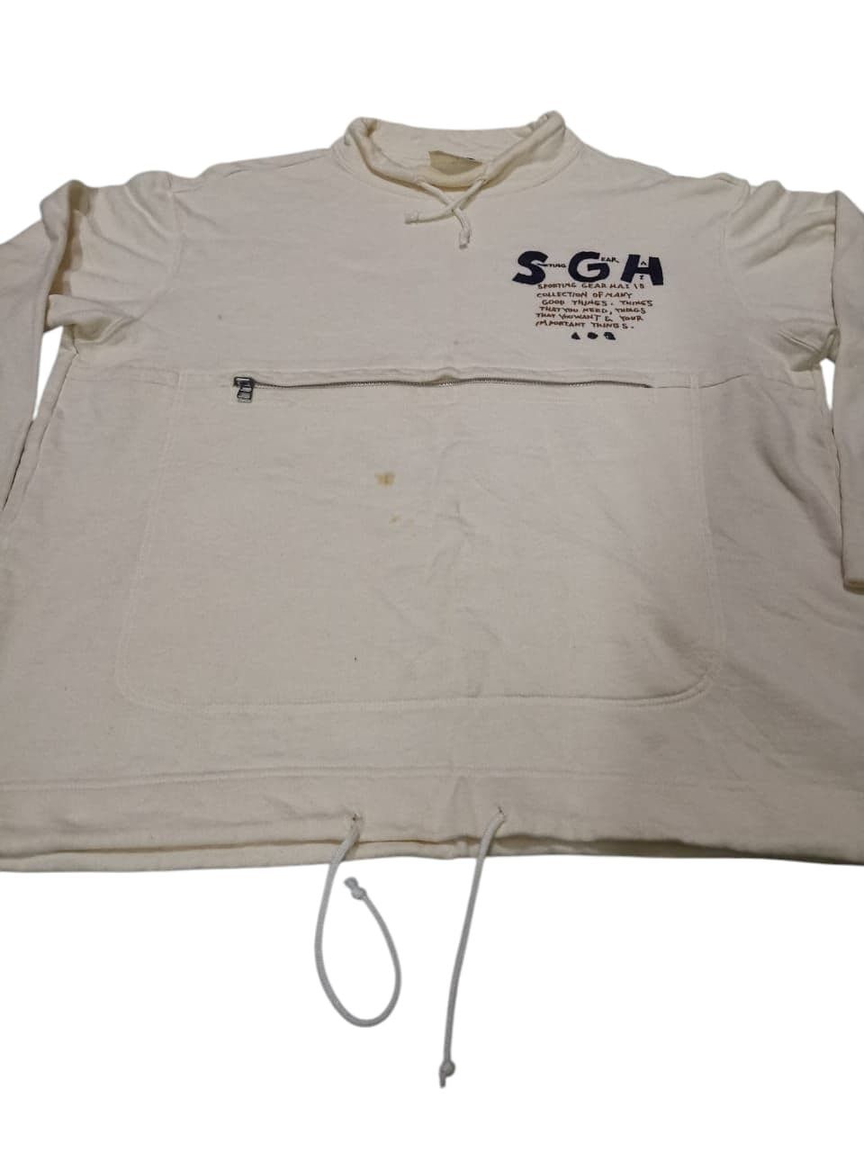 Hai Sporting Gear × Issey Miyake 💥Vtg Hai Sporting Gear By IS Crew Neck Anorak Sweatshirt Size US L / EU 52-54 / 3 - 2 Thumbnail