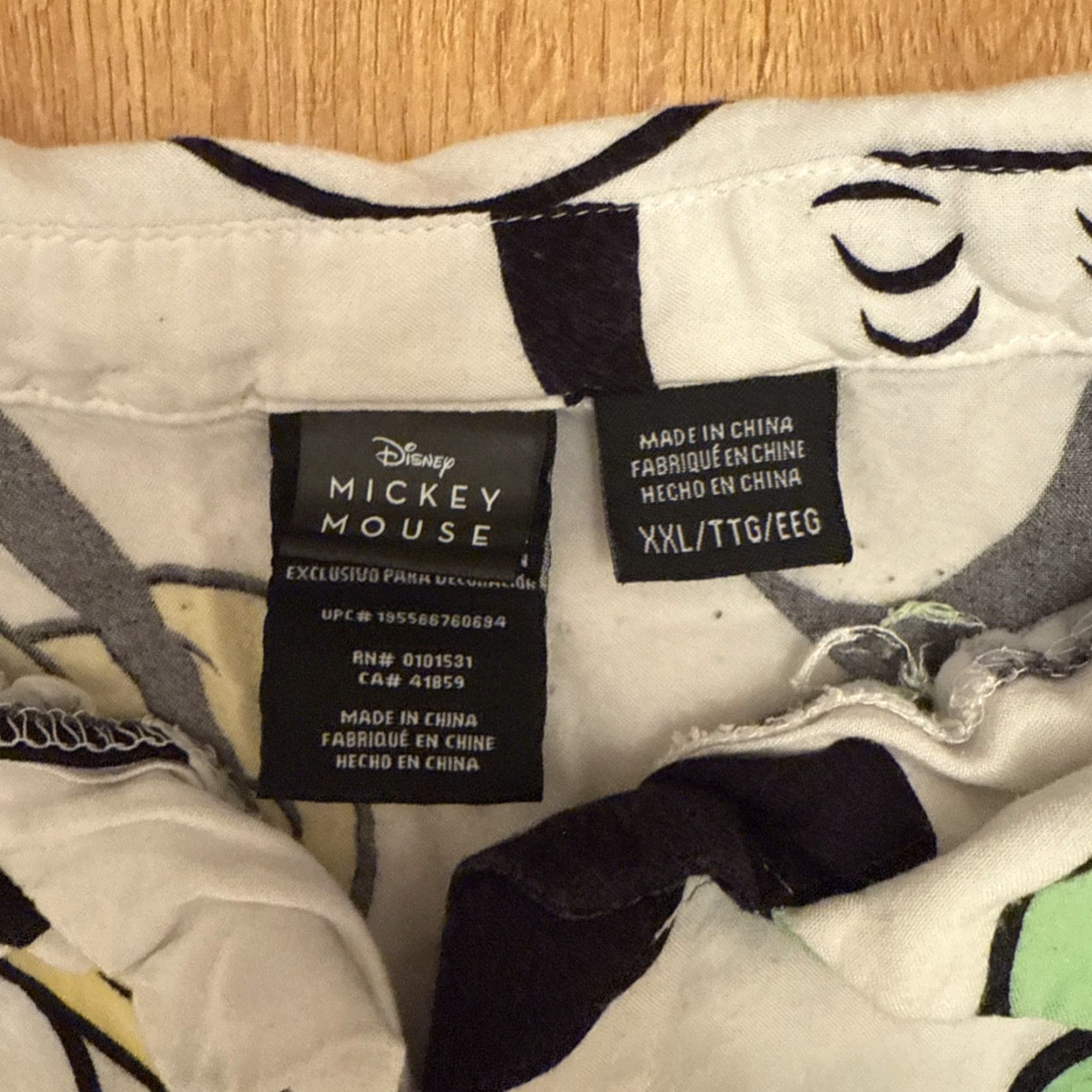 Disney VINTAGE Disney Parks Authentic Mickey Mouse Hawaiian Resort All Over Print Button-Up Shirt XXL White Mickey Mouse Shirt Men 2XL Short Sleeve Button-Up Size US XXL / EU 58 / 5 - 4 Thumbnail