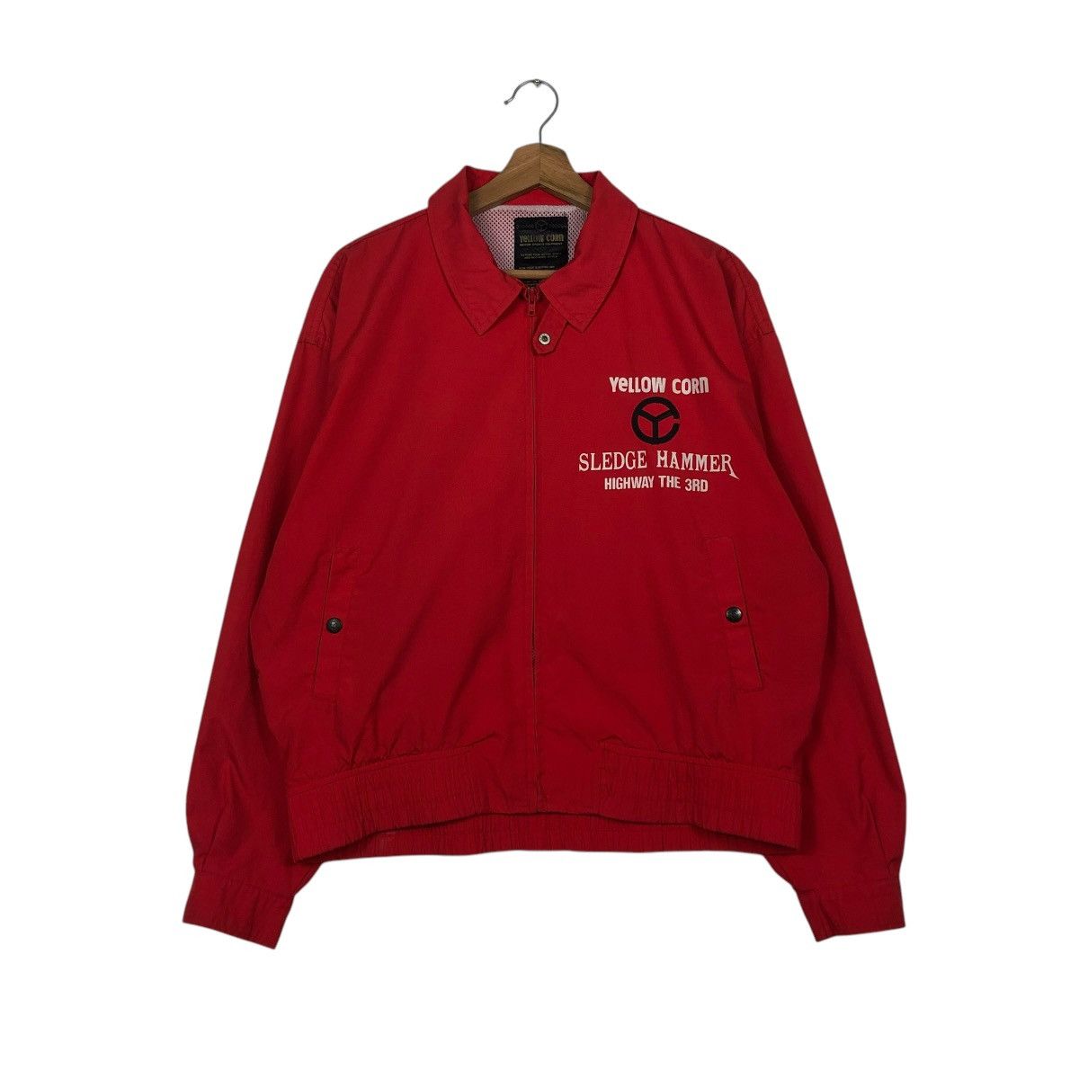 YELLOW CORN VINTAGE RACING JACKET YELLOW CORN BIG LOGO SPELL OUT KADOYA Size US L / EU 52-54 / 3 - 3 Thumbnail