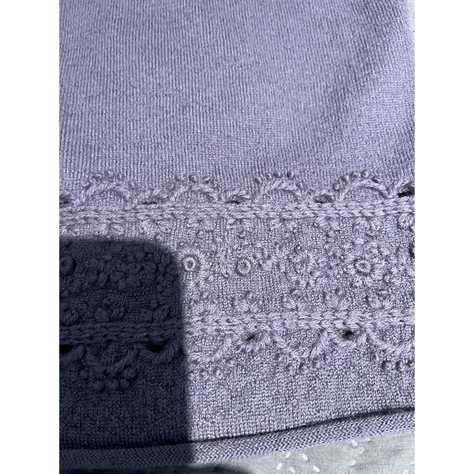 Other Vtg Herman Geist women's M purple 100% wool cardigan sweater Size M / US 6-8 / IT 42-44 - 9 Thumbnail