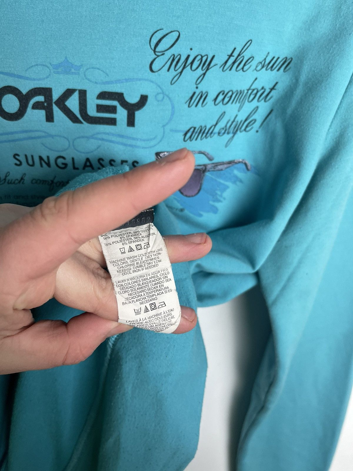 Oakley × Vintage Vintage 00s Sunglasses Boxy Hoodie Size US S / EU 44-46 / 1 - 7 Thumbnail
