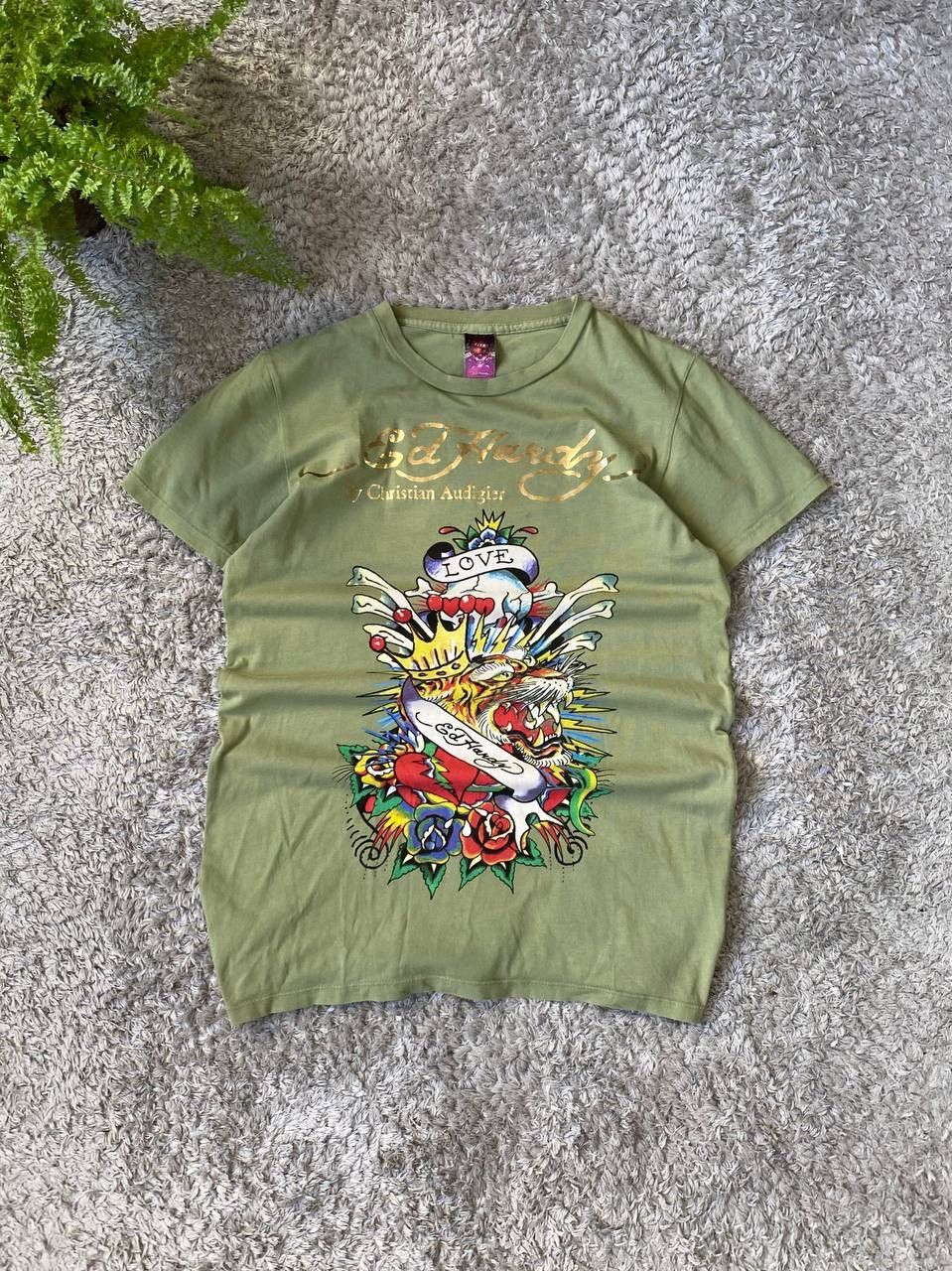 Christian Audigier × Ed Hardy Ed Hardy T-Shirt Christian Audigier Streetwear Y2k Big Logo Size US M / EU 48-50 / 2 - 1 Thumbnail