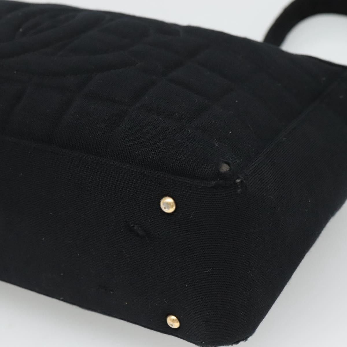Chanel CHANEL Choco Bar Line Shoulder Bag Canvas Black CC Size ONE SIZE - 10 Thumbnail