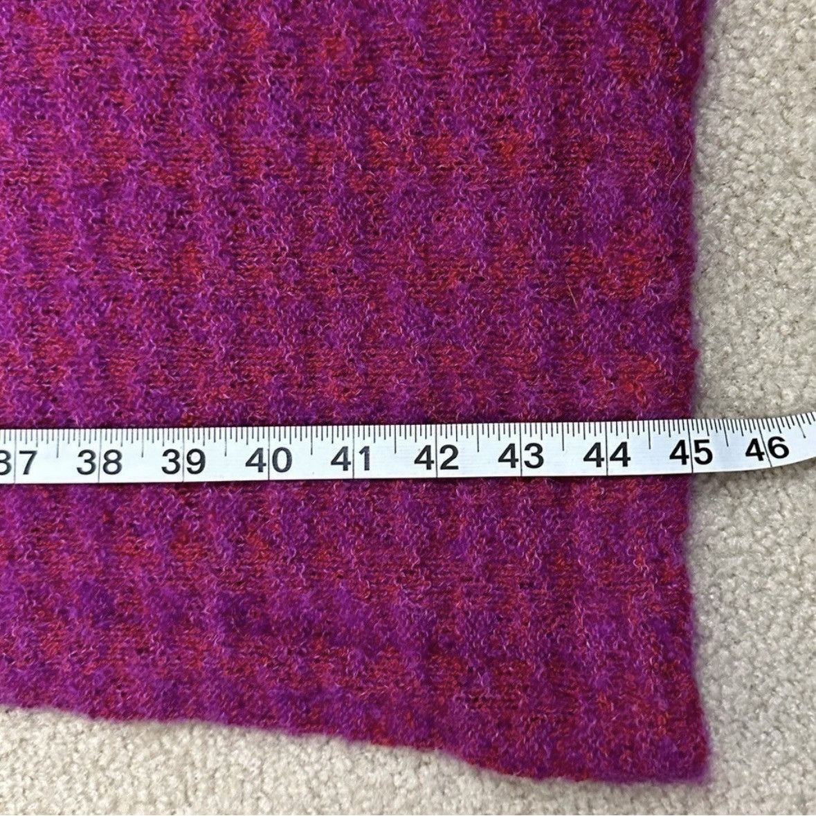 Missoni VINTAGE MISSONI Red and Pink Houndstooth Mohair Knit Dress Size S / US 4 / IT 40 - 12 Thumbnail