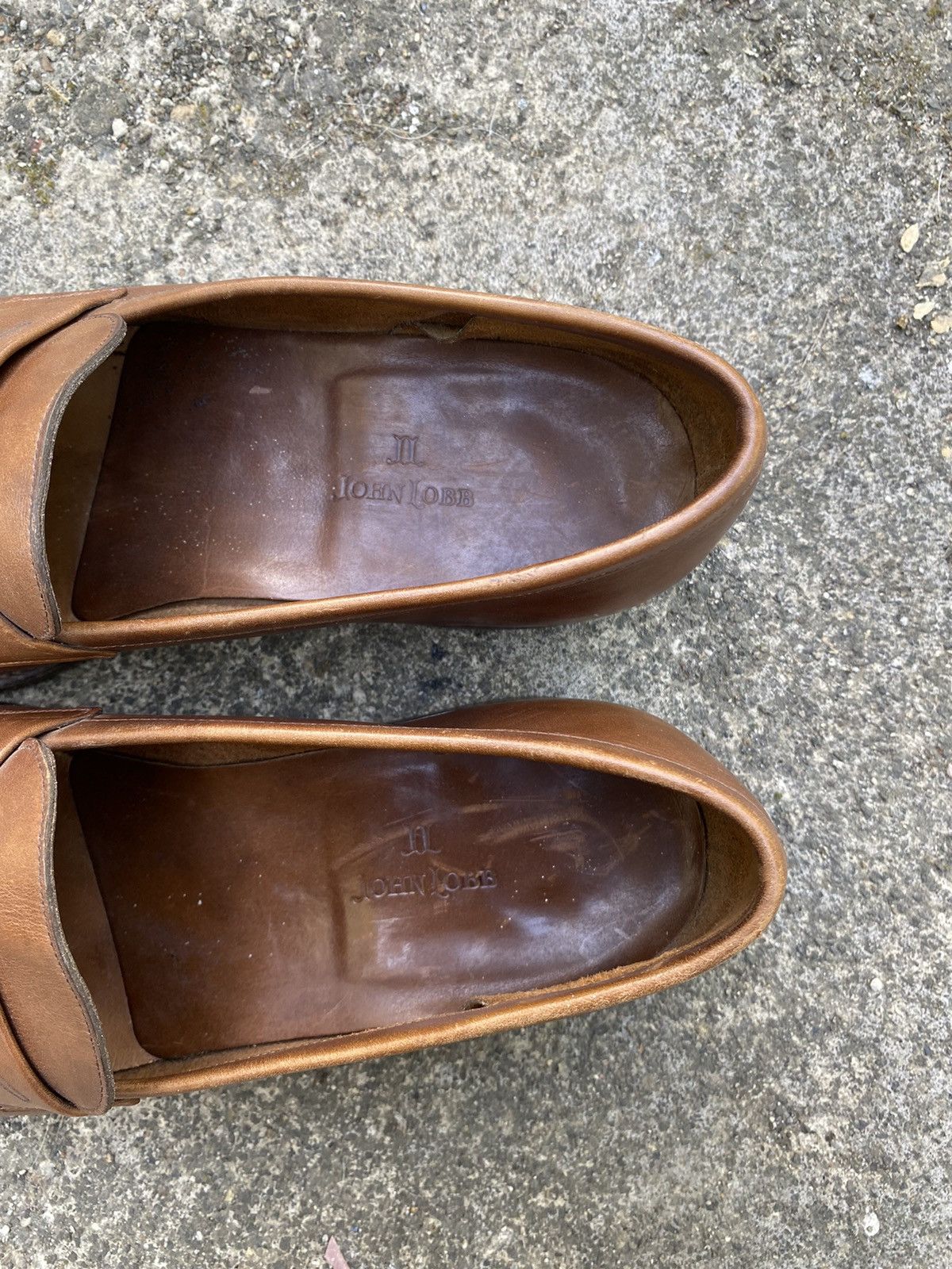 John Lobb Kipling brown leather museum calf loafers 8E Size US 8 / EU 41 - 5 Thumbnail
