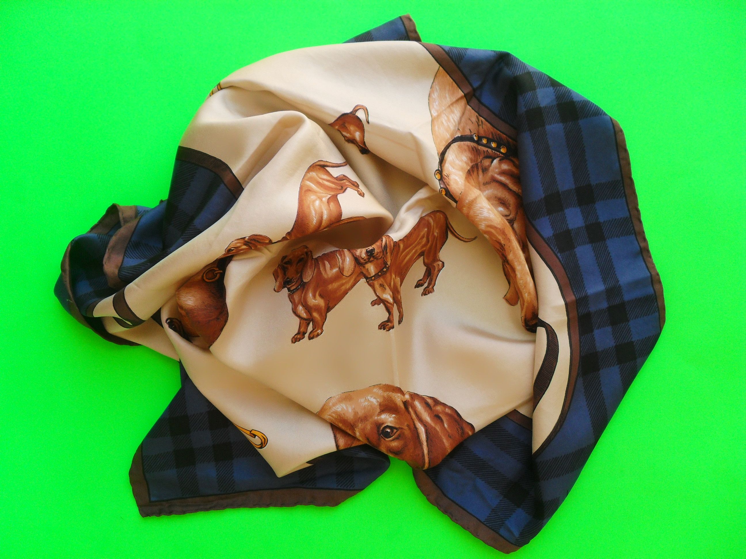 Other Vanessa vintage square travel scarf pure silk Size ONE SIZE - 6 Thumbnail
