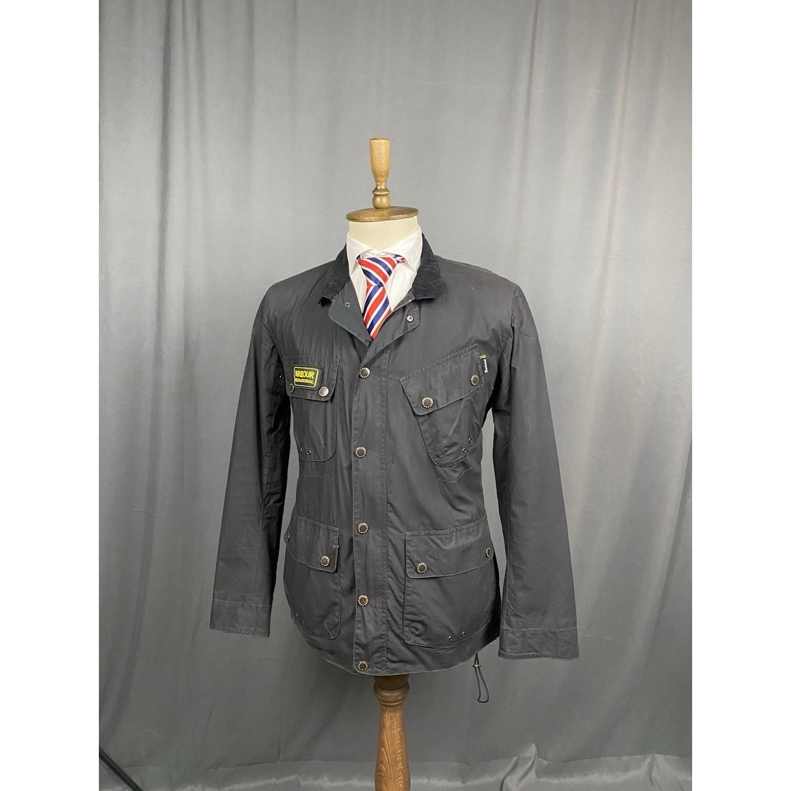 Barbour Barbour Braken Men's Black Waxed Motorcycle Jacket Size L Size US L / EU 52-54 / 3 - 4 Thumbnail