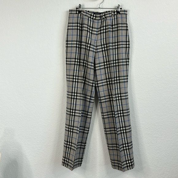 Burberry Burberry London Wayside Nova Check Pants Gray Size 32" / US 10 / IT 46 - 1 Thumbnail