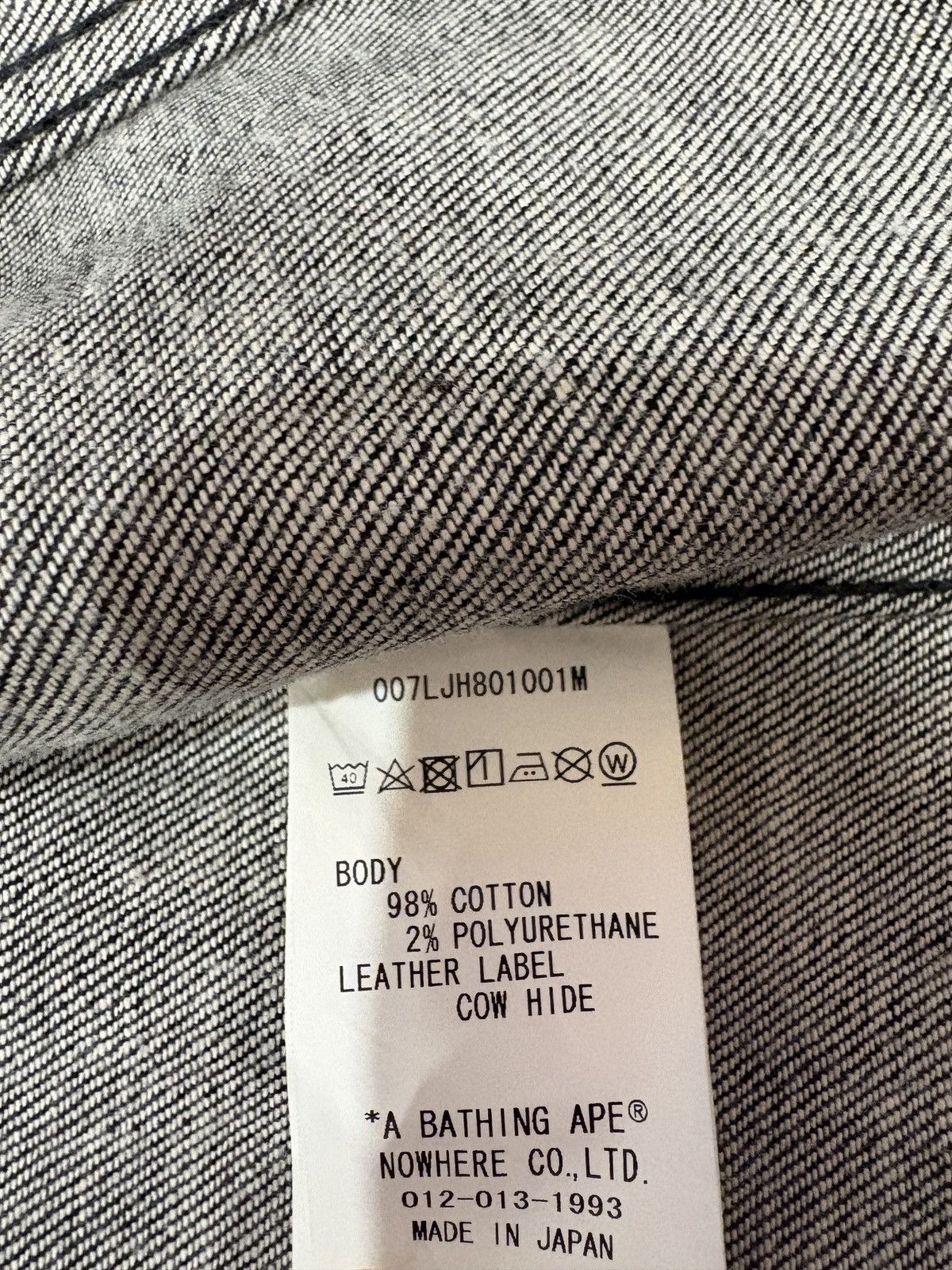 Bape Bape jeans jacket Size US L / EU 52-54 / 3 - 10 Thumbnail