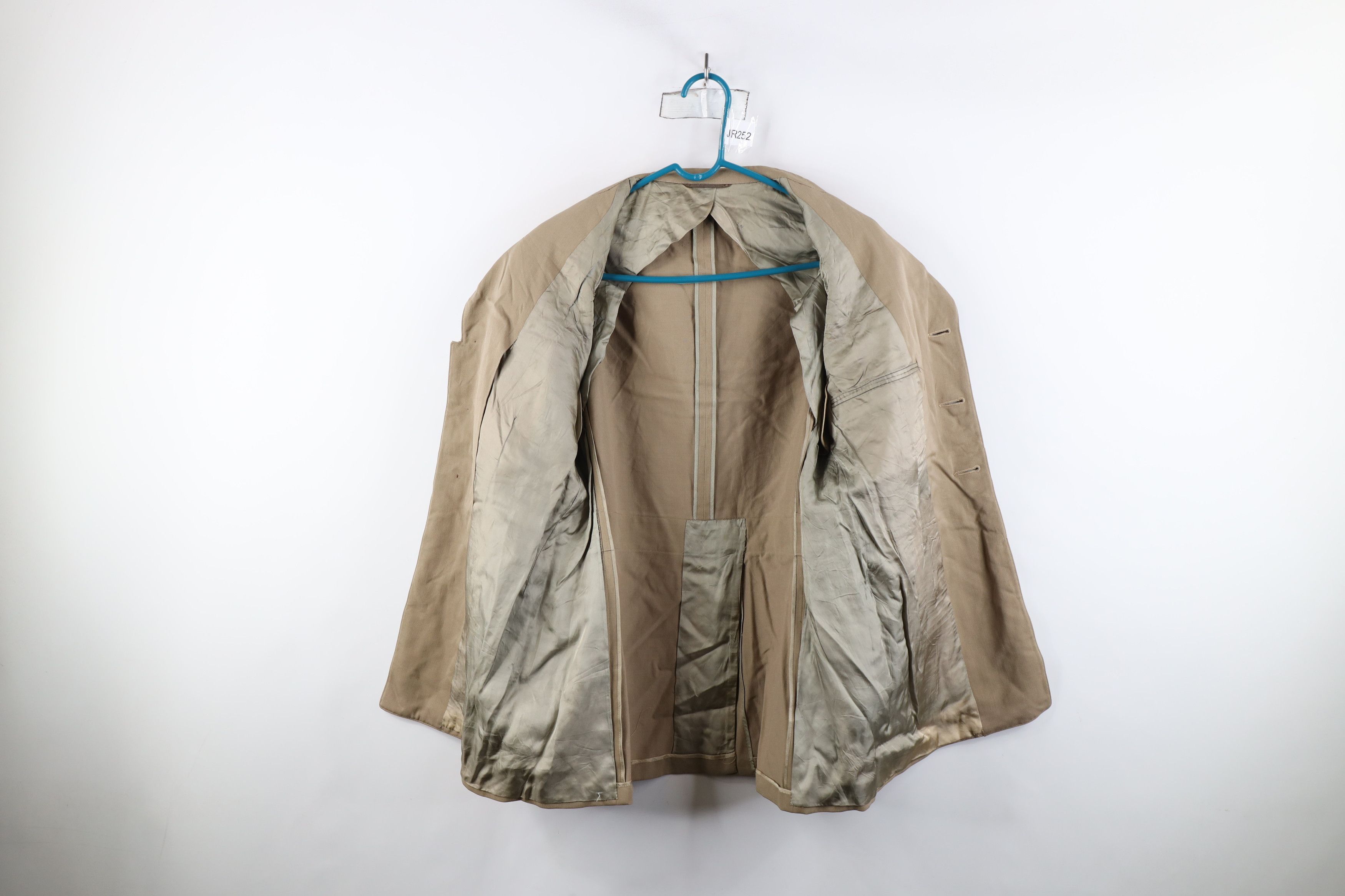 Vintage Vintage 50s Korean War Military Officer Jacket Khaki USA Size US XXL / EU 58 / 5 - 11 Thumbnail