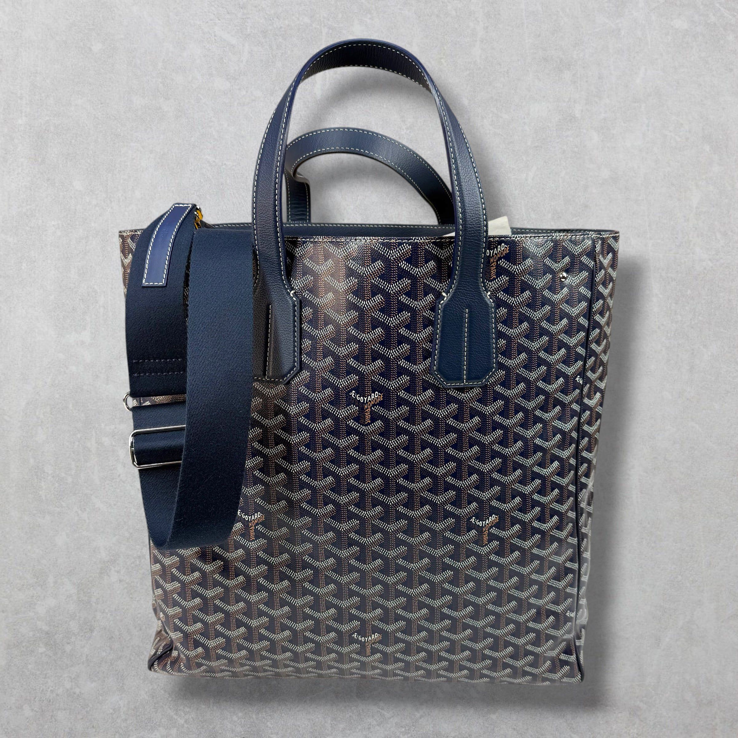 Goyard Goyard Navy Blue Voltaire Tote w/ Sangle MM Strap Size ONE SIZE - 1 Thumbnail