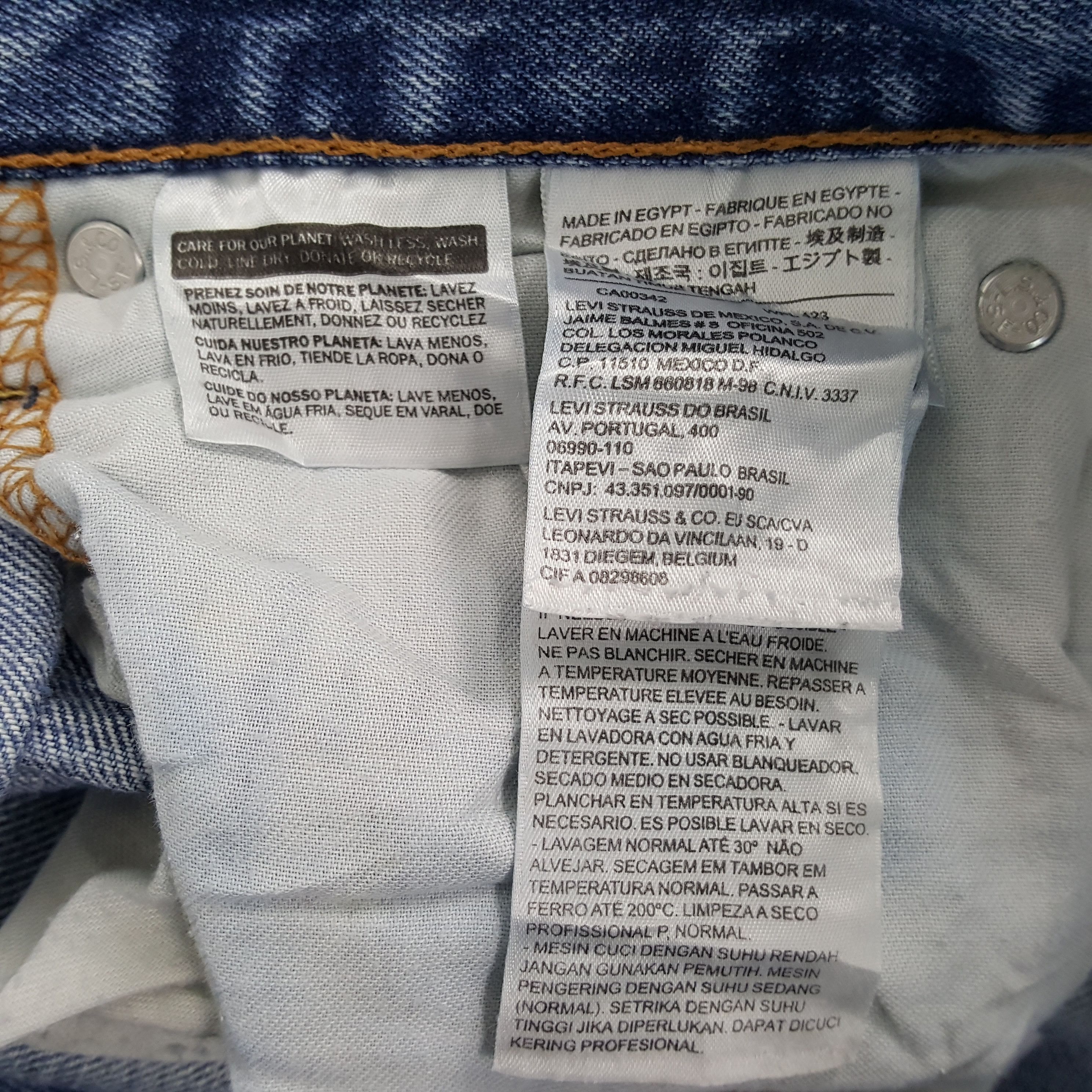 Levi's × Vintage Levi's American Distressed Style Baggy Denim Jeans Size US 36 / EU 52 - 15 Thumbnail