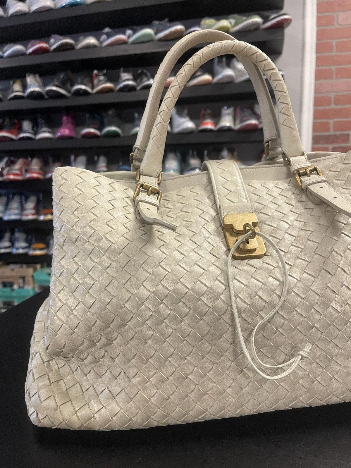 Bottega Veneta Bottega Venta Nappa Intrecciato Medium Roma Tote Marmo Size ONE SIZE - 2 Thumbnail
