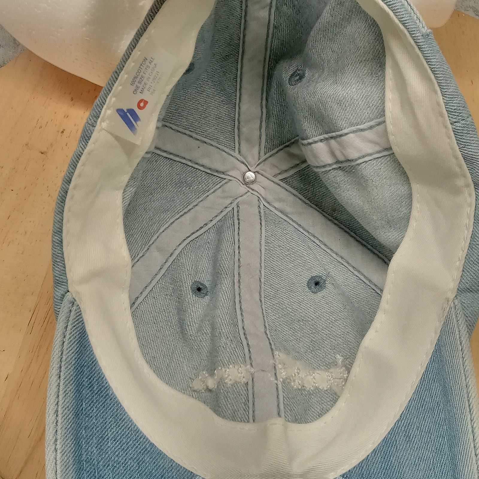 & Other Stories Women's Just Me Denim Cap Hat Blue Chambray Adjustable Size ONE SIZE - 5 Thumbnail