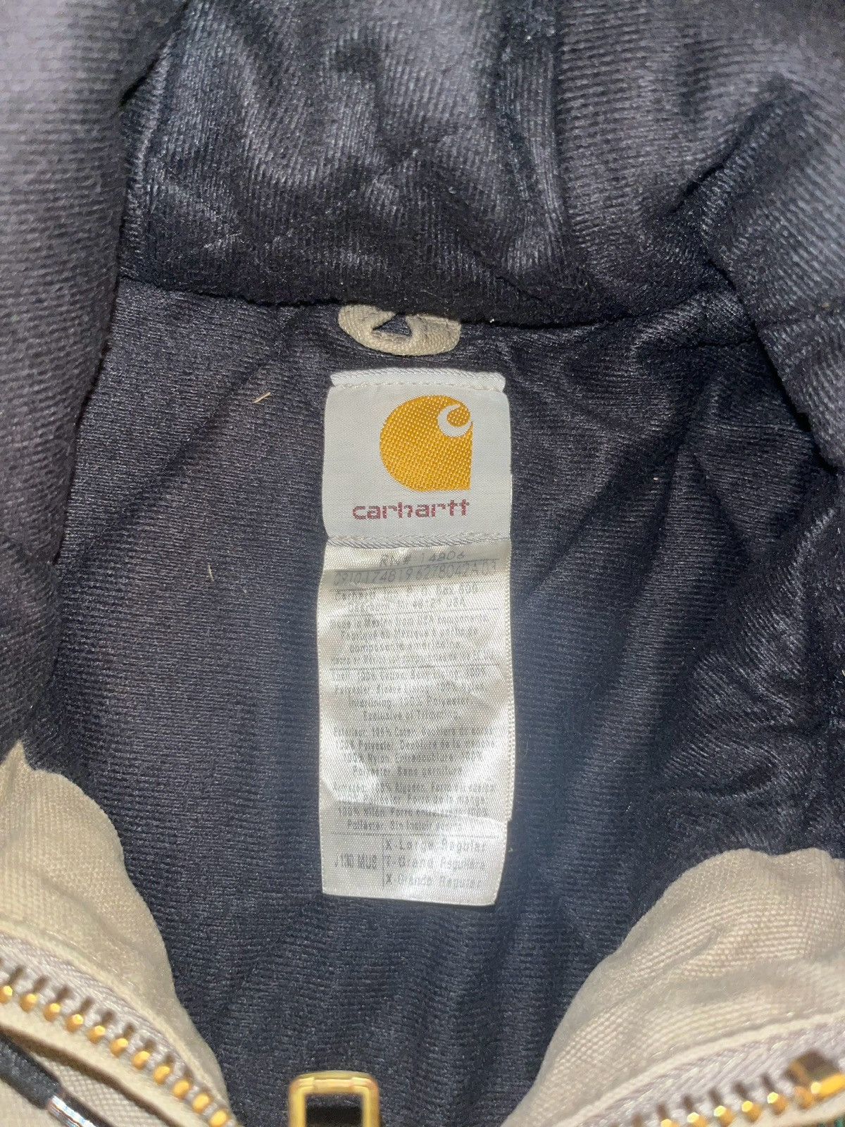 Carhartt × Vintage Carhartt Lined Canvas Brown Green Full Zip Hooded Jacket Size US XL / EU 56 / 4 - 5 Thumbnail