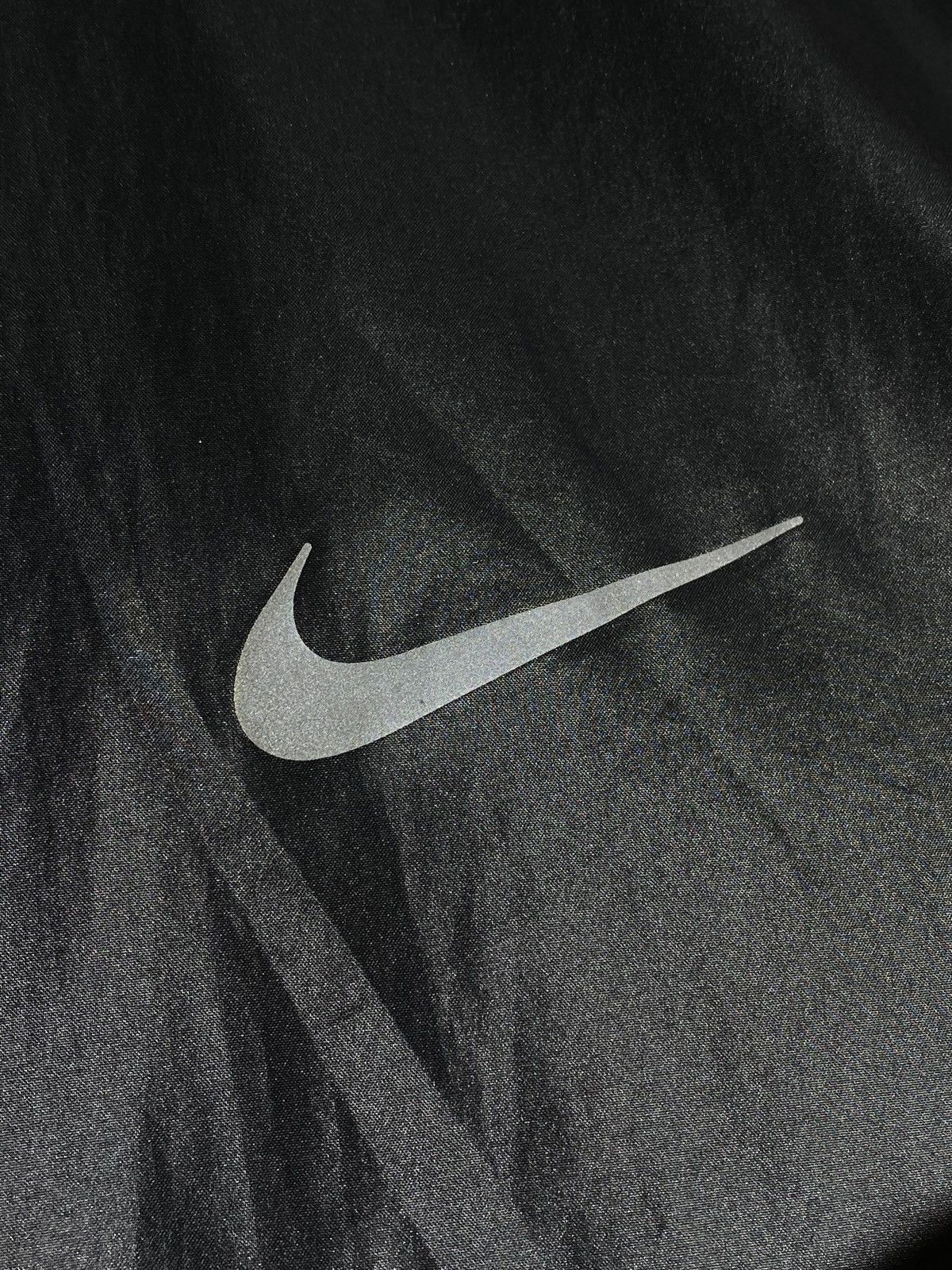 Nike 🔥 NIKE BLACK NYLON WINDBREAKER BOMBER Y2K TECH RUNNER VIBES Size US XL / EU 56 / 4 - 10 Thumbnail